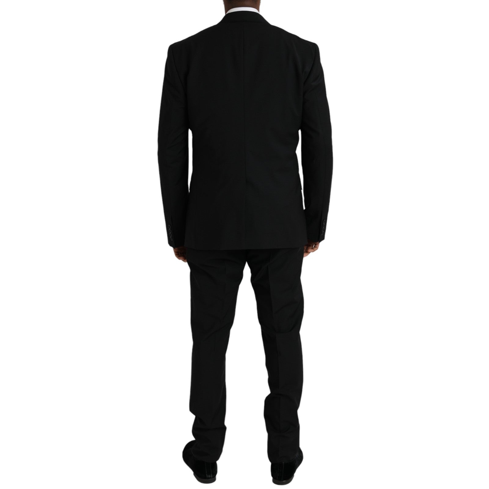 Dolce &amp; Gabbana – Schwarzer STAFF-Anzug aus Polyester, dreiteilig