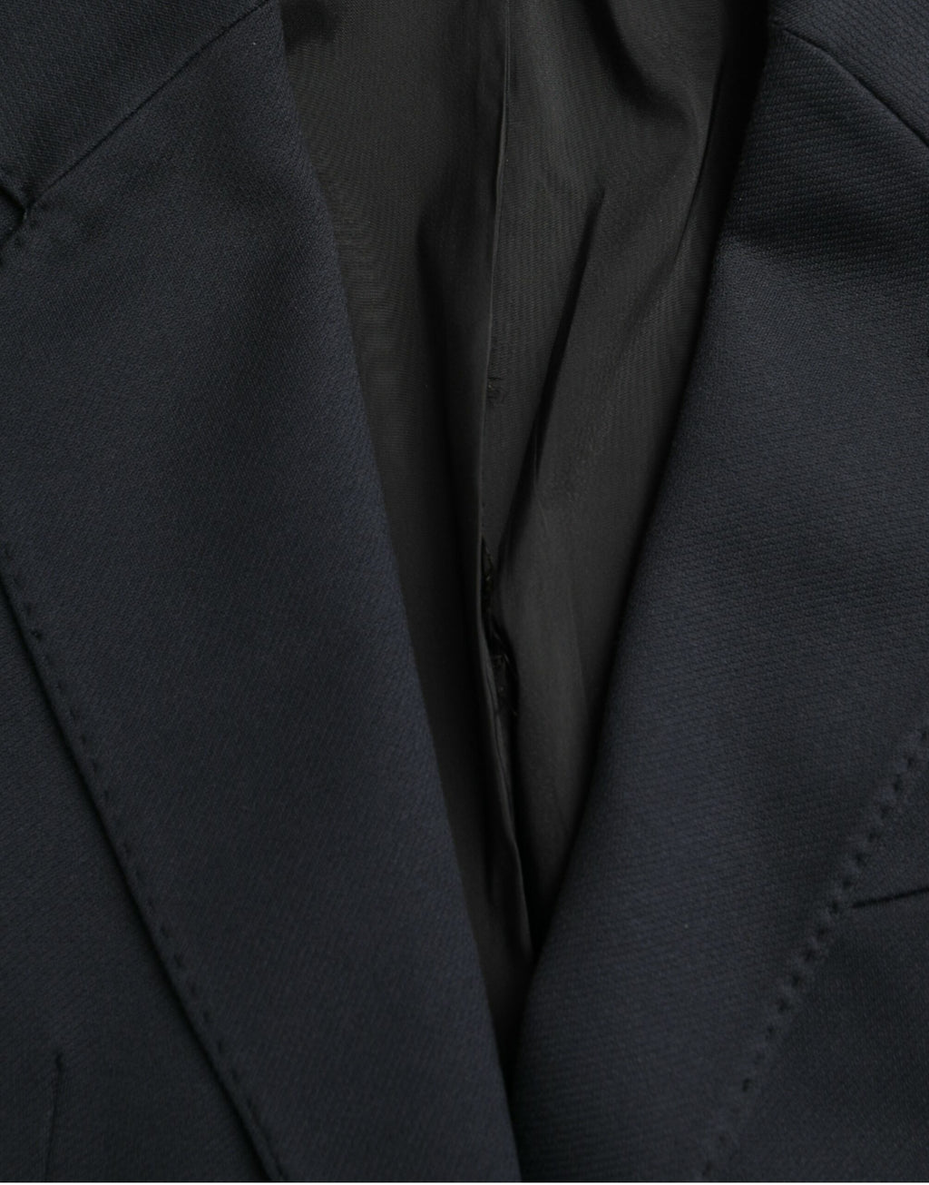 Dolce &amp; Gabbana Dunkelblauer einreihiger Blazer aus Baumwolle
