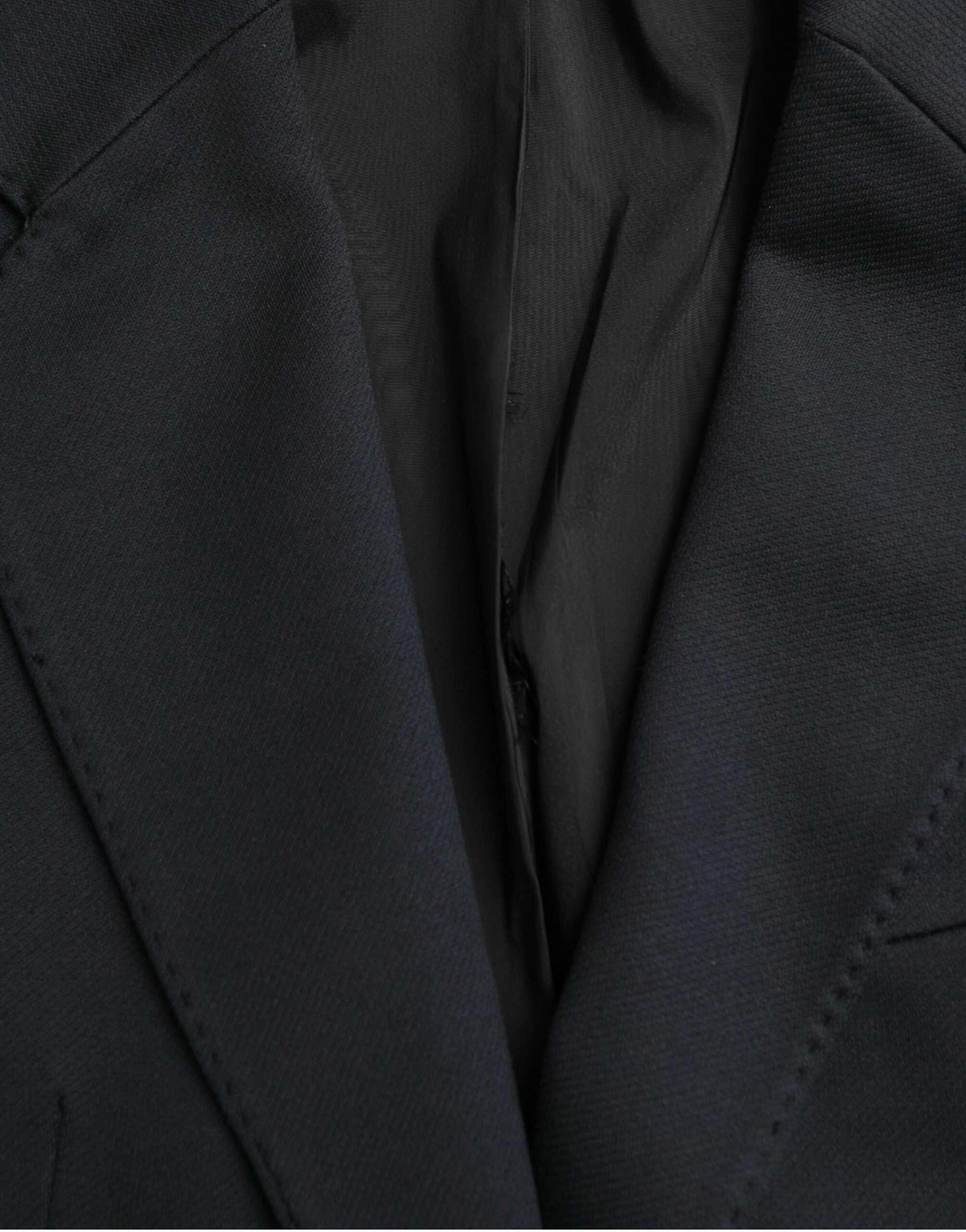 Dolce &amp; Gabbana Dunkelblauer einreihiger Blazer aus Baumwolle