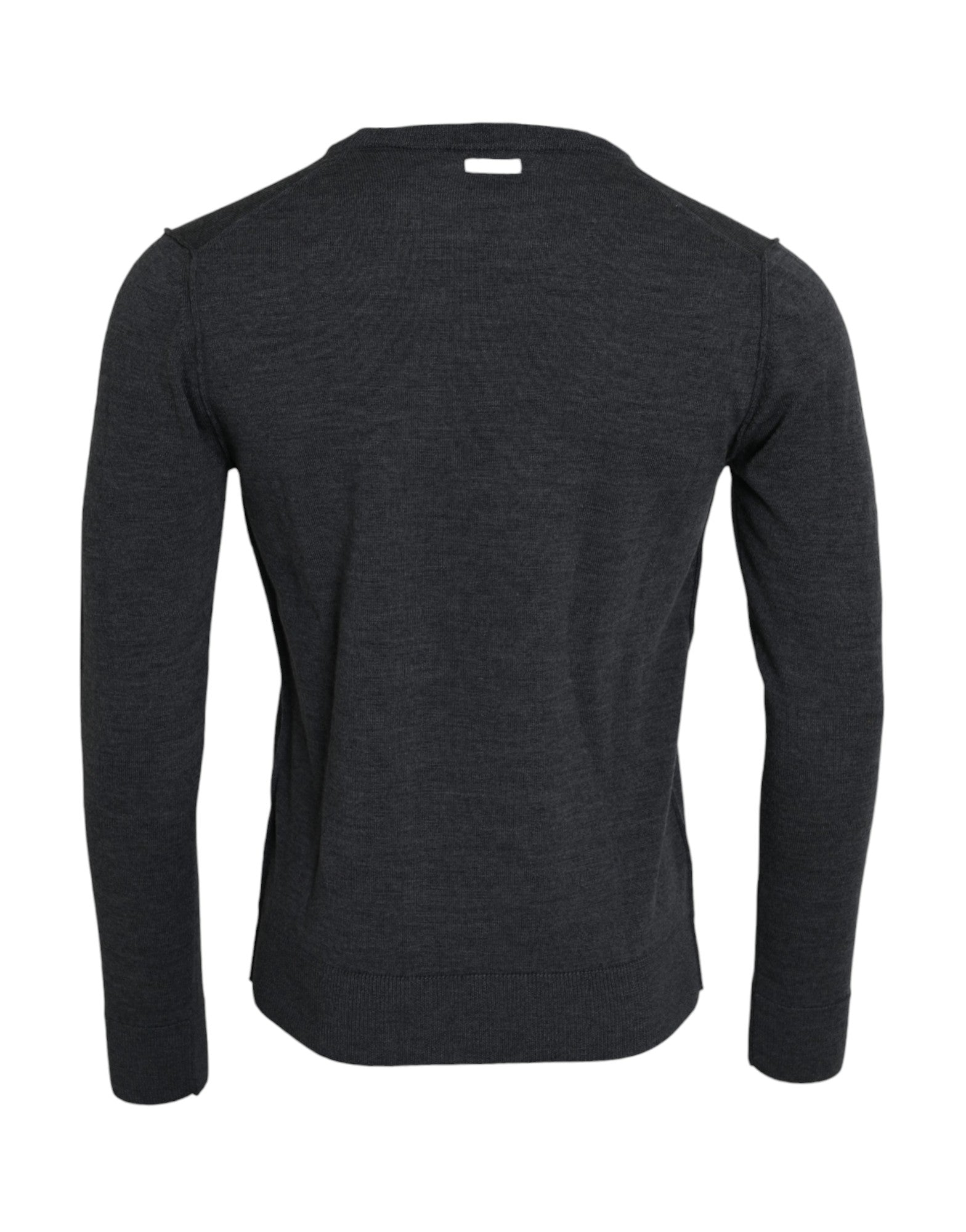 Dolce &amp; Gabbana Pullover mit Rundhalsausschnitt, Dunkelgrau