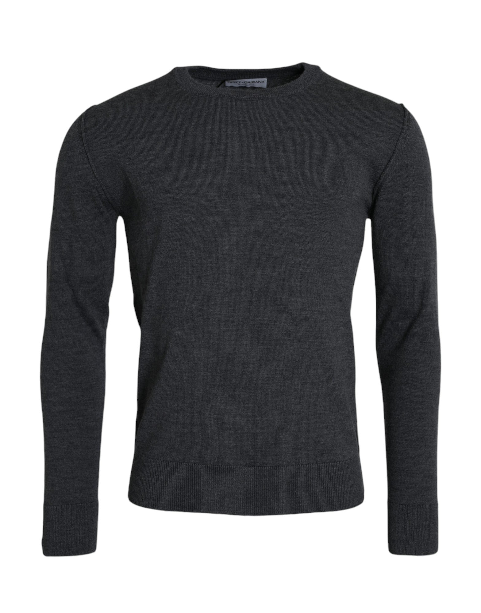 Dolce &amp; Gabbana Pullover mit Rundhalsausschnitt, Dunkelgrau