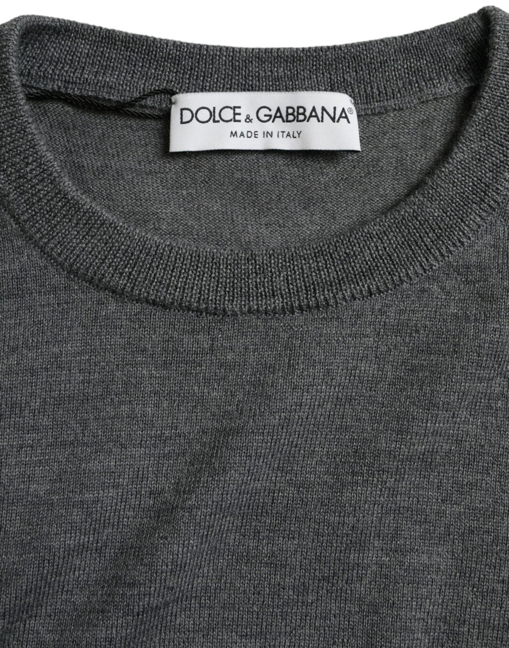 Dolce &amp; Gabbana Pullover mit Rundhalsausschnitt, Dunkelgrau