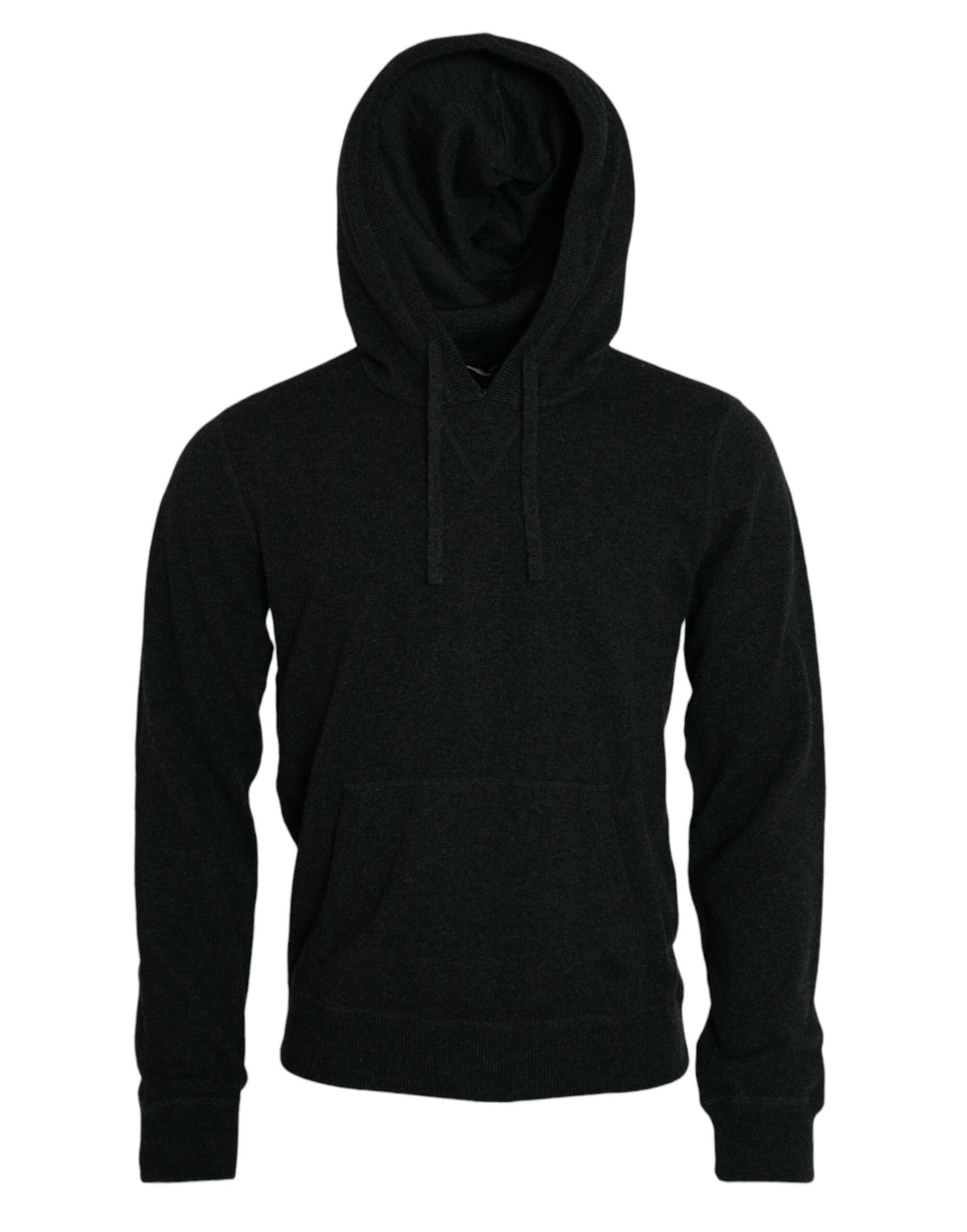 Dolce &amp; Gabbana Dunkelgrauer Kaschmir-Kapuzenpullover