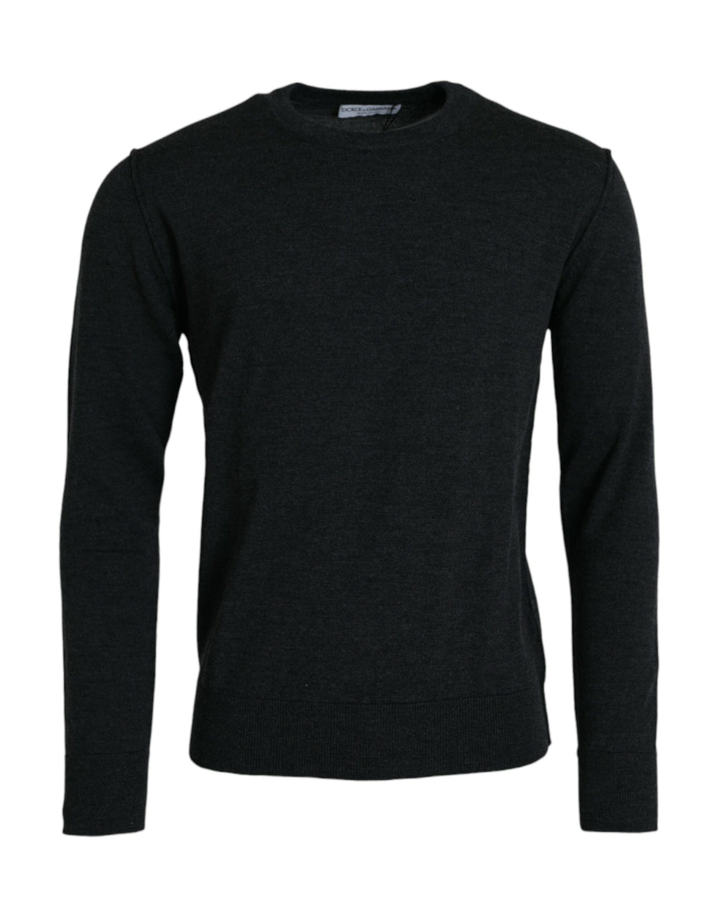Dolce &amp; Gabbana Pullover mit Rundhalsausschnitt, Dunkelgrau