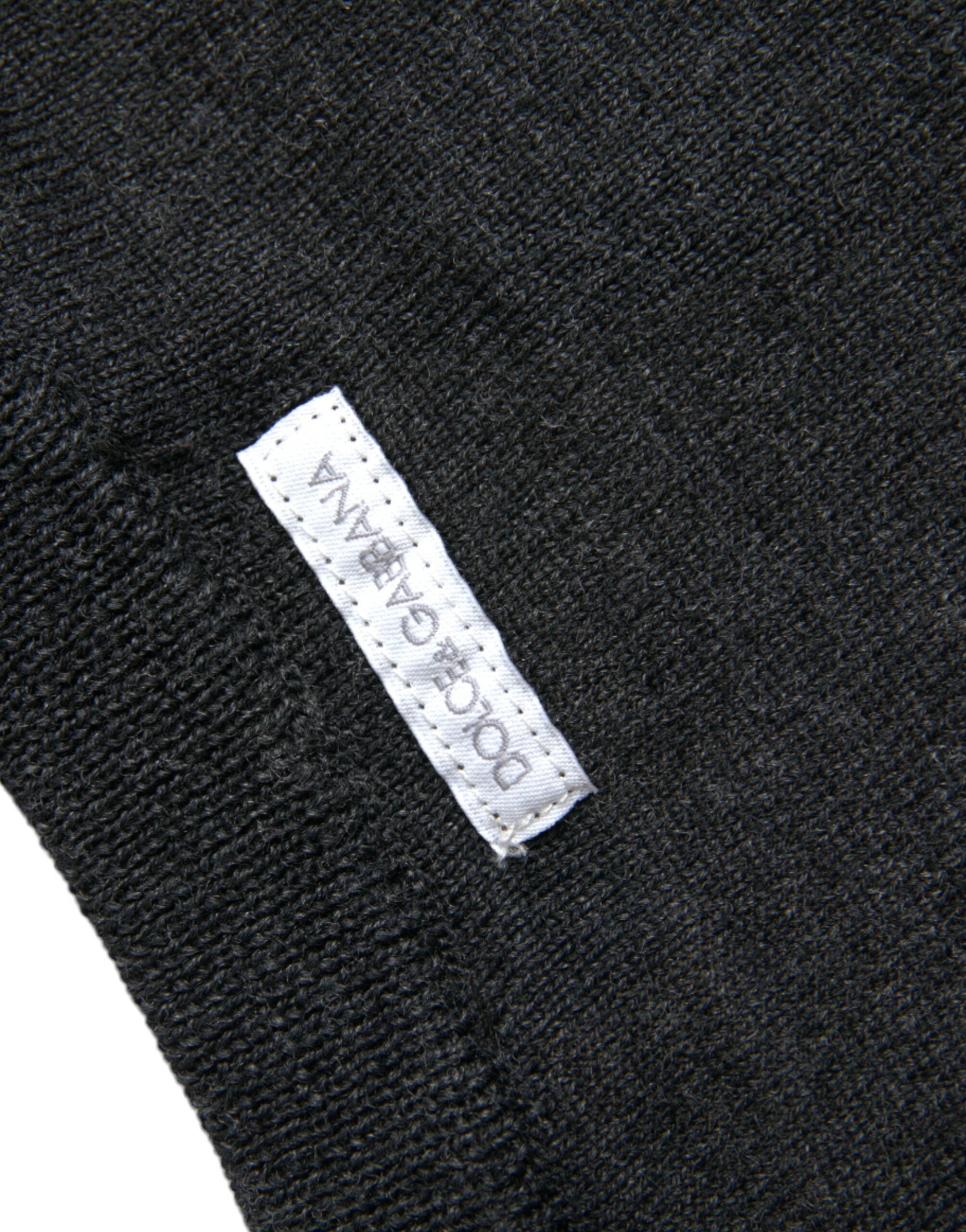 Dolce &amp; Gabbana Pullover mit Rundhalsausschnitt, Dunkelgrau