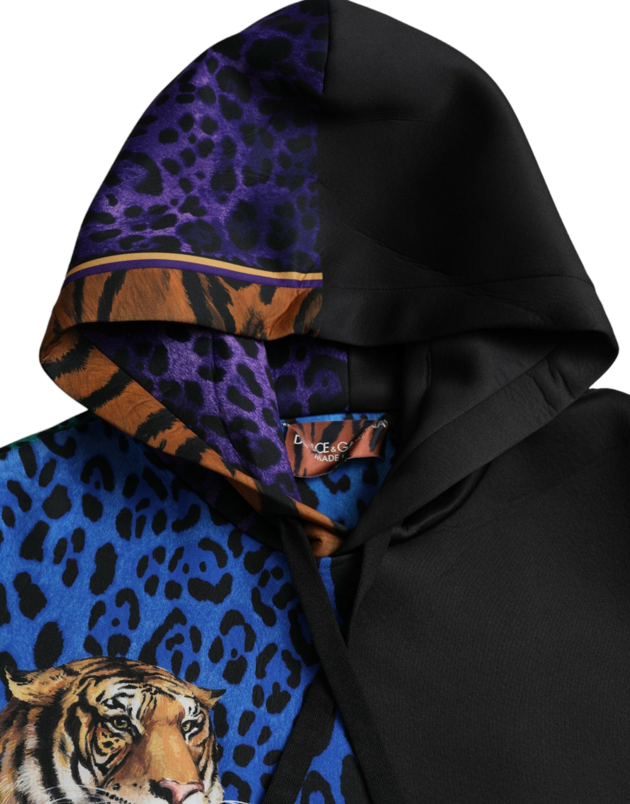 Dolce &amp; Gabbana Mehrfarbiger Tiger-Kapuzenpullover