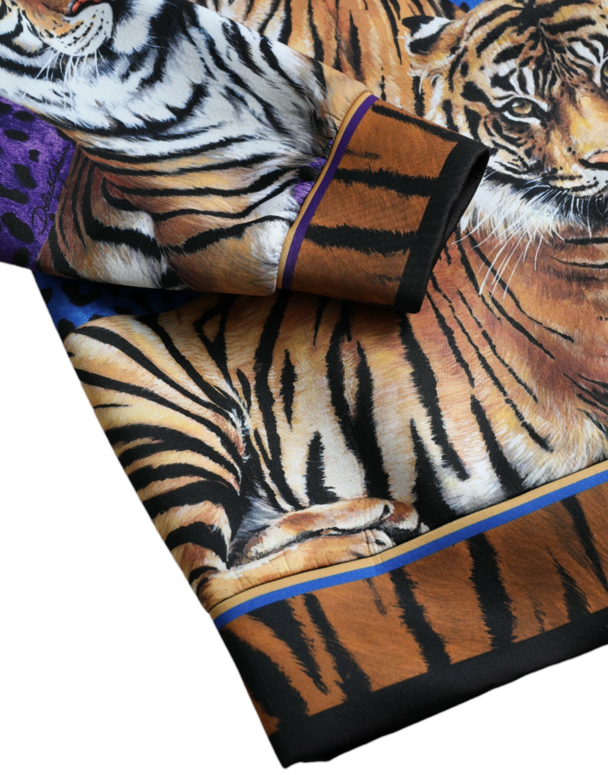 Dolce &amp; Gabbana Mehrfarbiger Tiger-Kapuzenpullover