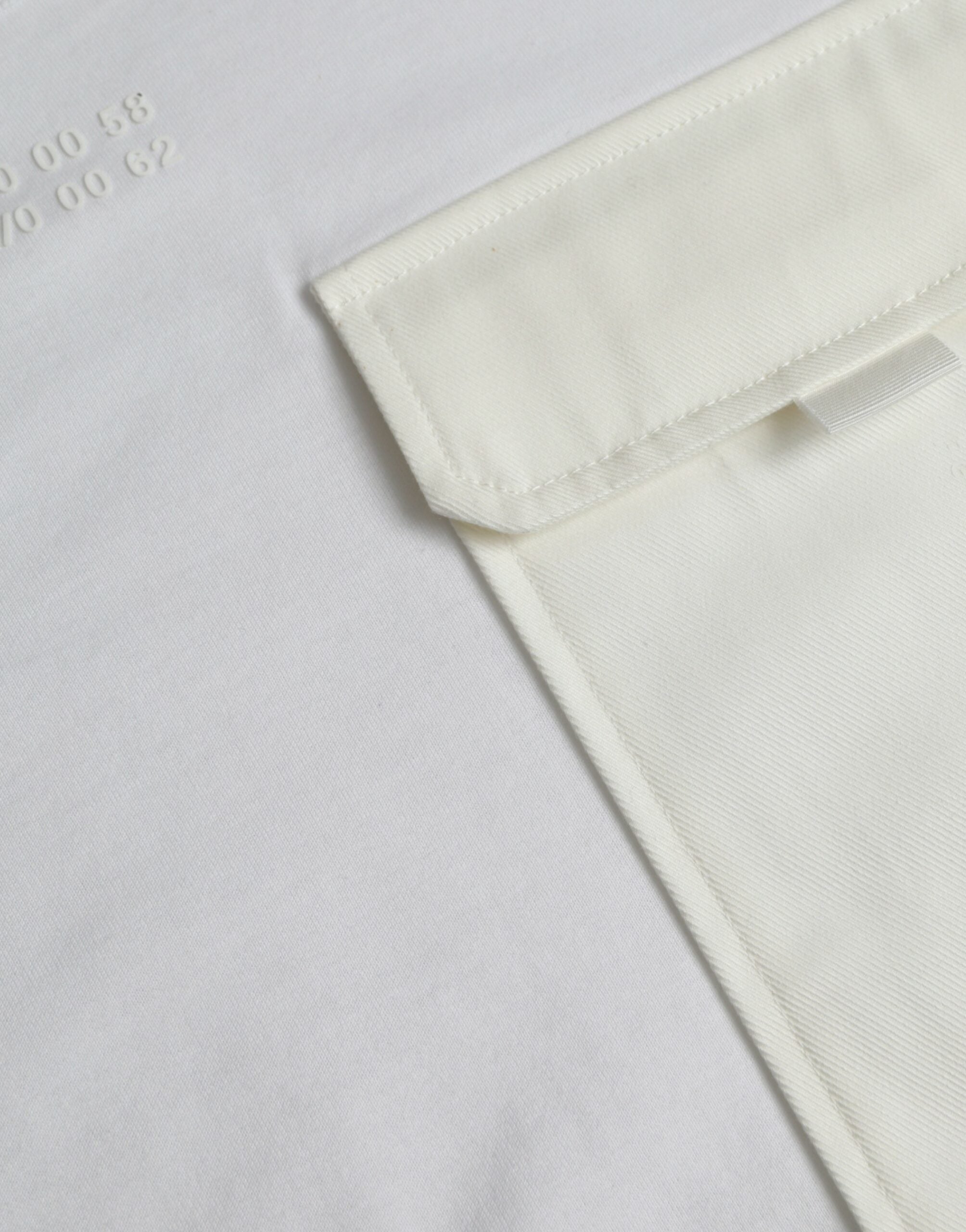 Dolce &amp; Gabbana – Weißes T-Shirt mit kurzen Ärmeln aus Baumwolle mit Tasche
