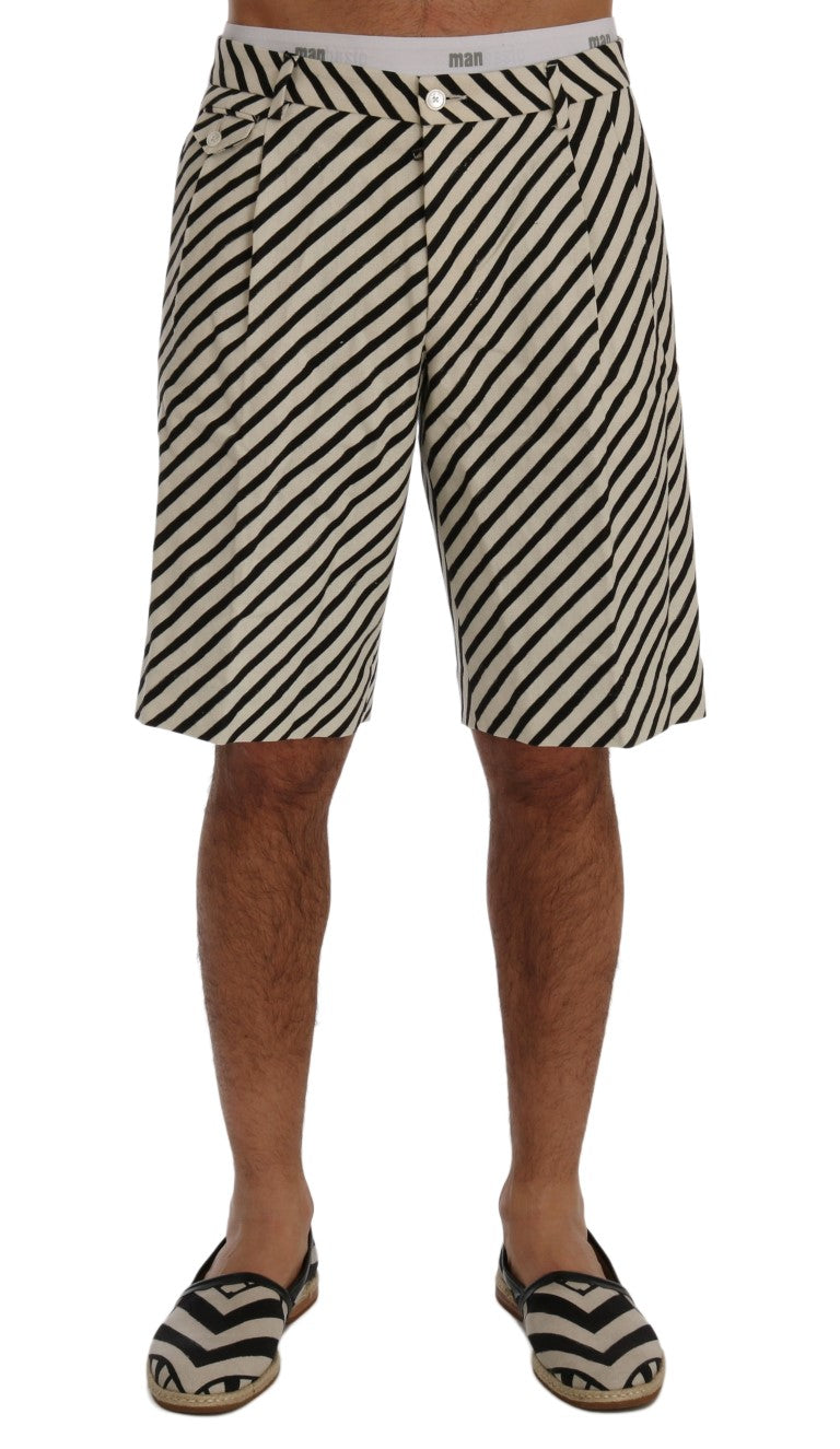 Dolce &amp; Gabbana – Gestreifte Freizeitshorts aus Hanf