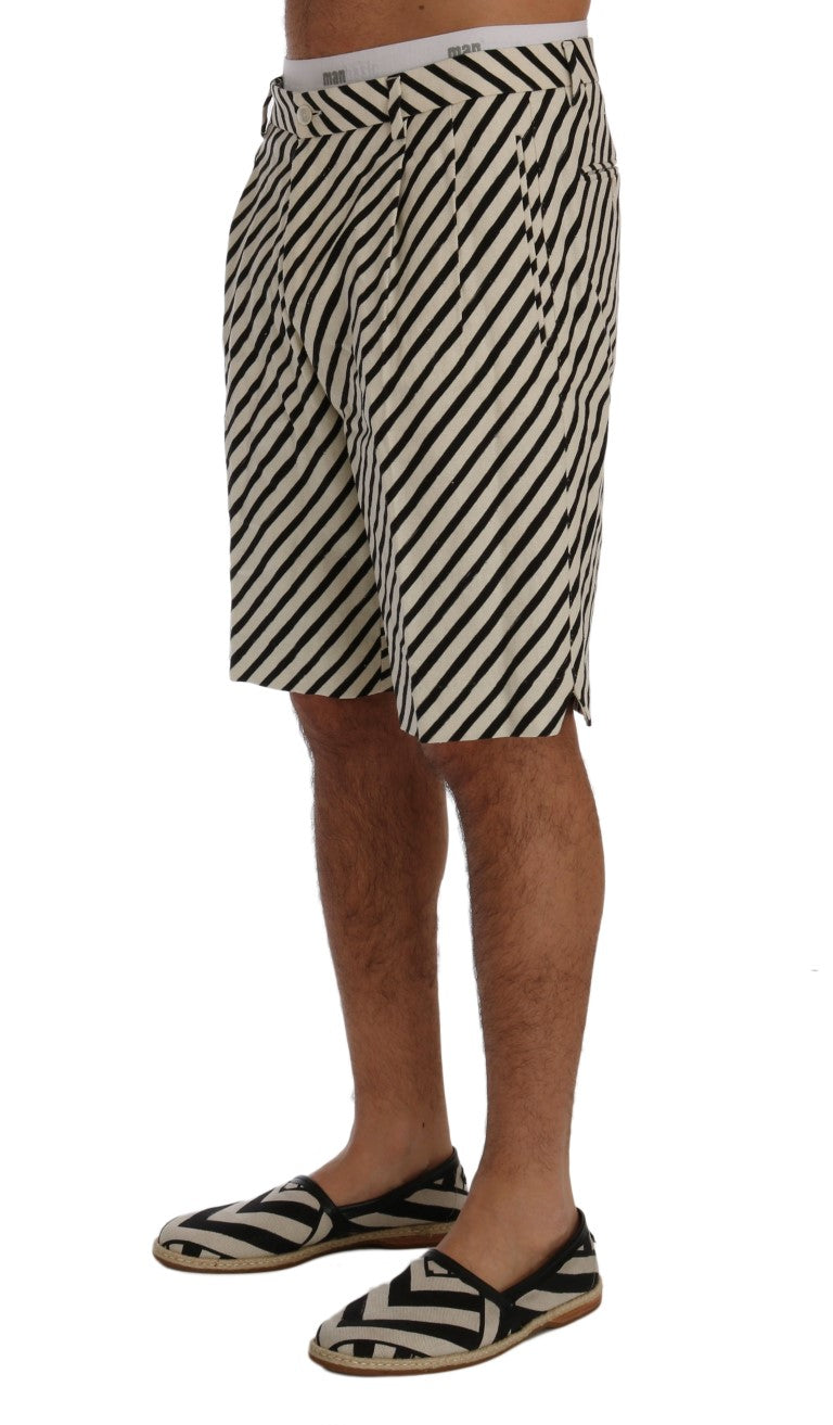 Dolce &amp; Gabbana – Gestreifte Freizeitshorts aus Hanf