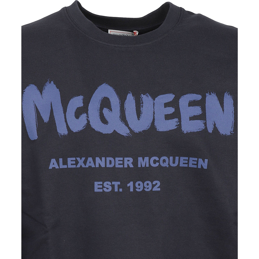 Alexander McQueen Cotton Logo Sweatshirt – Siebentaschen