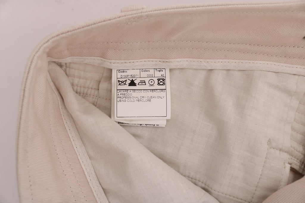 Ermanno Scervino Chic Weiß Slim Fit Denim Schatz