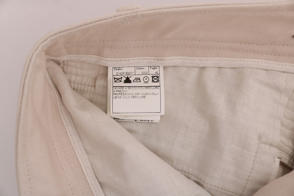 Ermanno Scervino Chic Weiß Slim Fit Denim Schatz