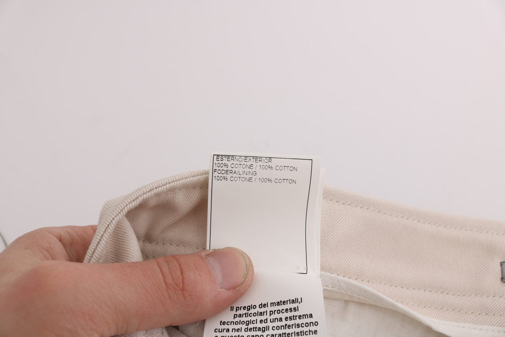 Ermanno Scervino Chic Weiß Slim Fit Denim Schatz