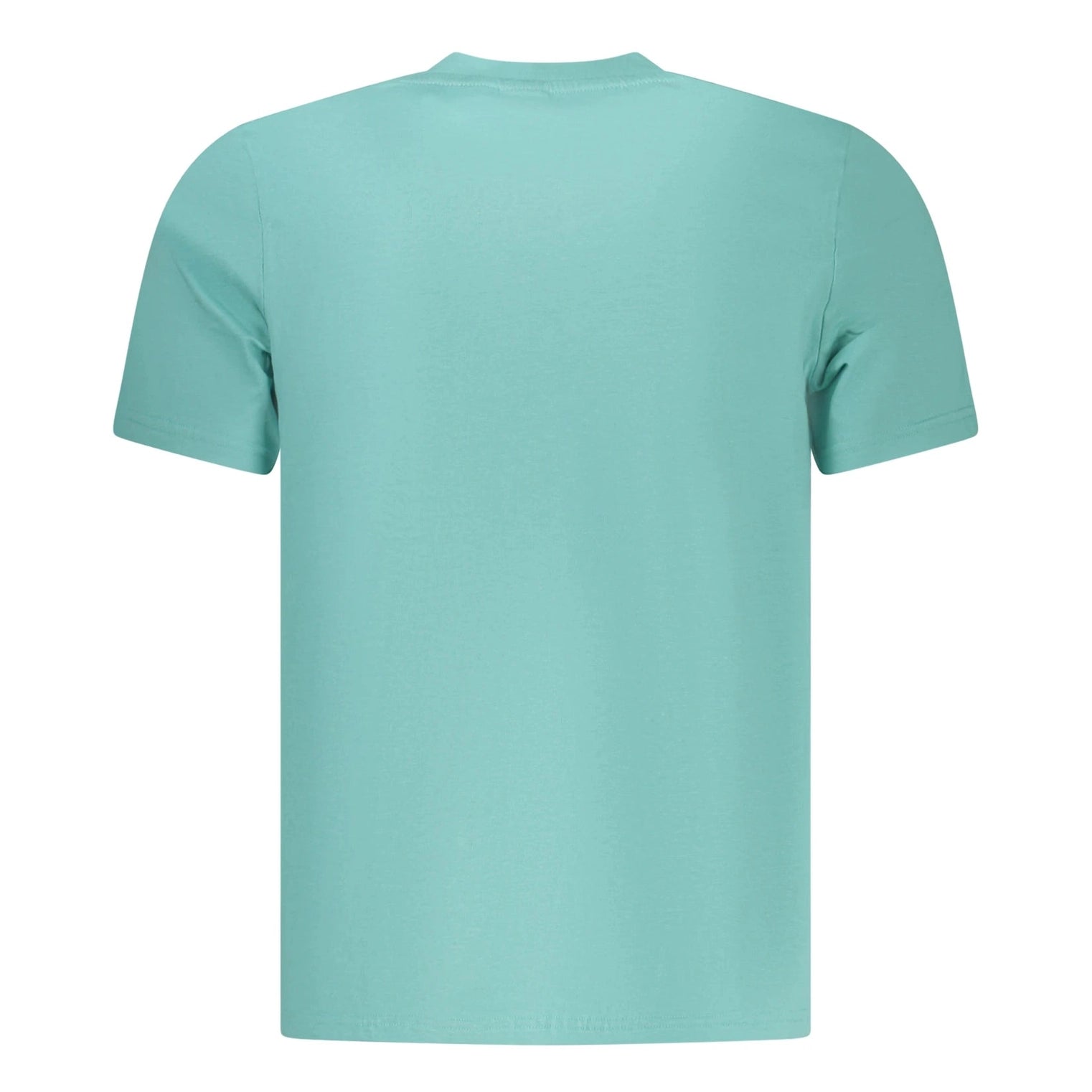 Men’s Blue Short-Sleeve T-Shirt with Crew Neck