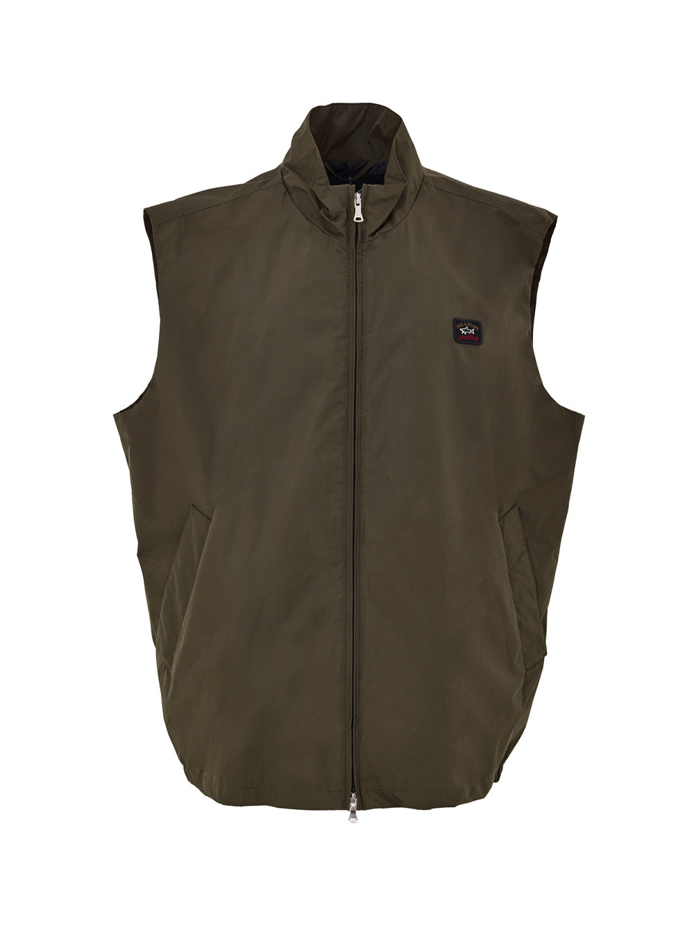 Paul & Shark Green Technical Fabric Sleeveless Jacket