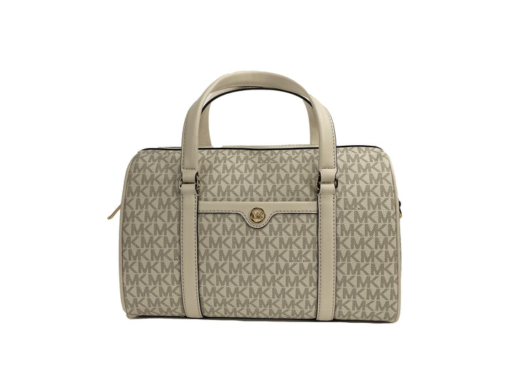 Michael Kors Travel Medium Duffle Satchel Umhängetasche Handtasche Creme