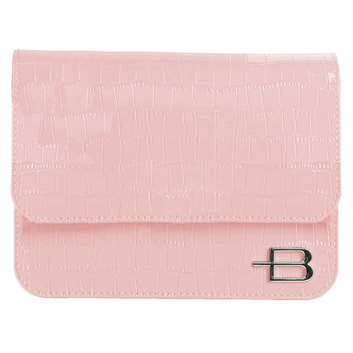 Baldinini Trend Rosa Kalbsleder Damen Clutch