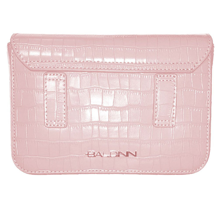 Baldinini Trend Rosa Kalbsleder Damen Clutch