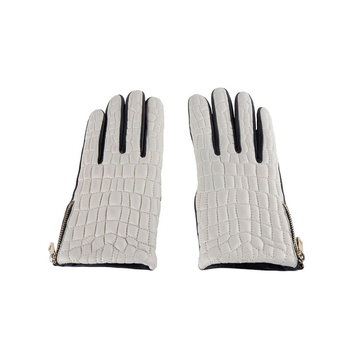 Cavalli Class Grauer Lammfellhandschuh für Damen