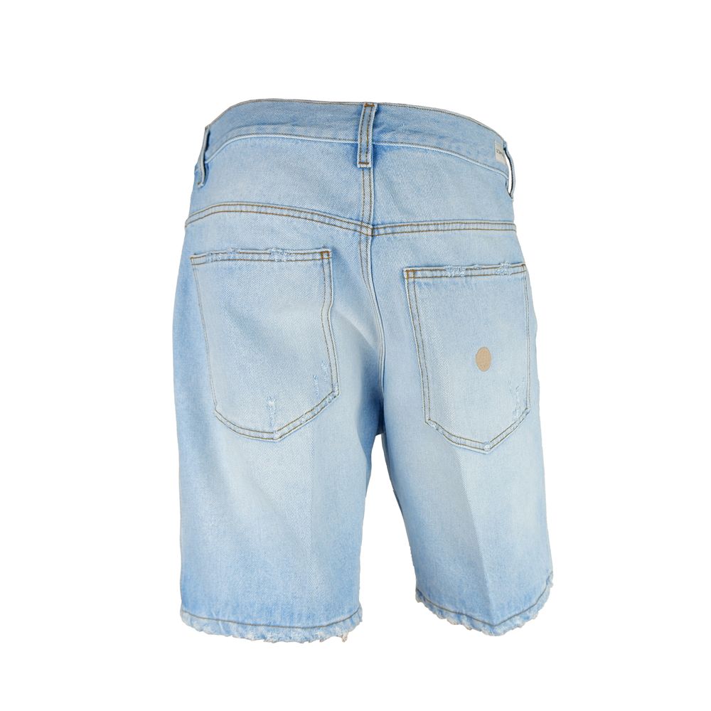 Don The Fuller Blue Cotton Men's Bermuda Shorts
