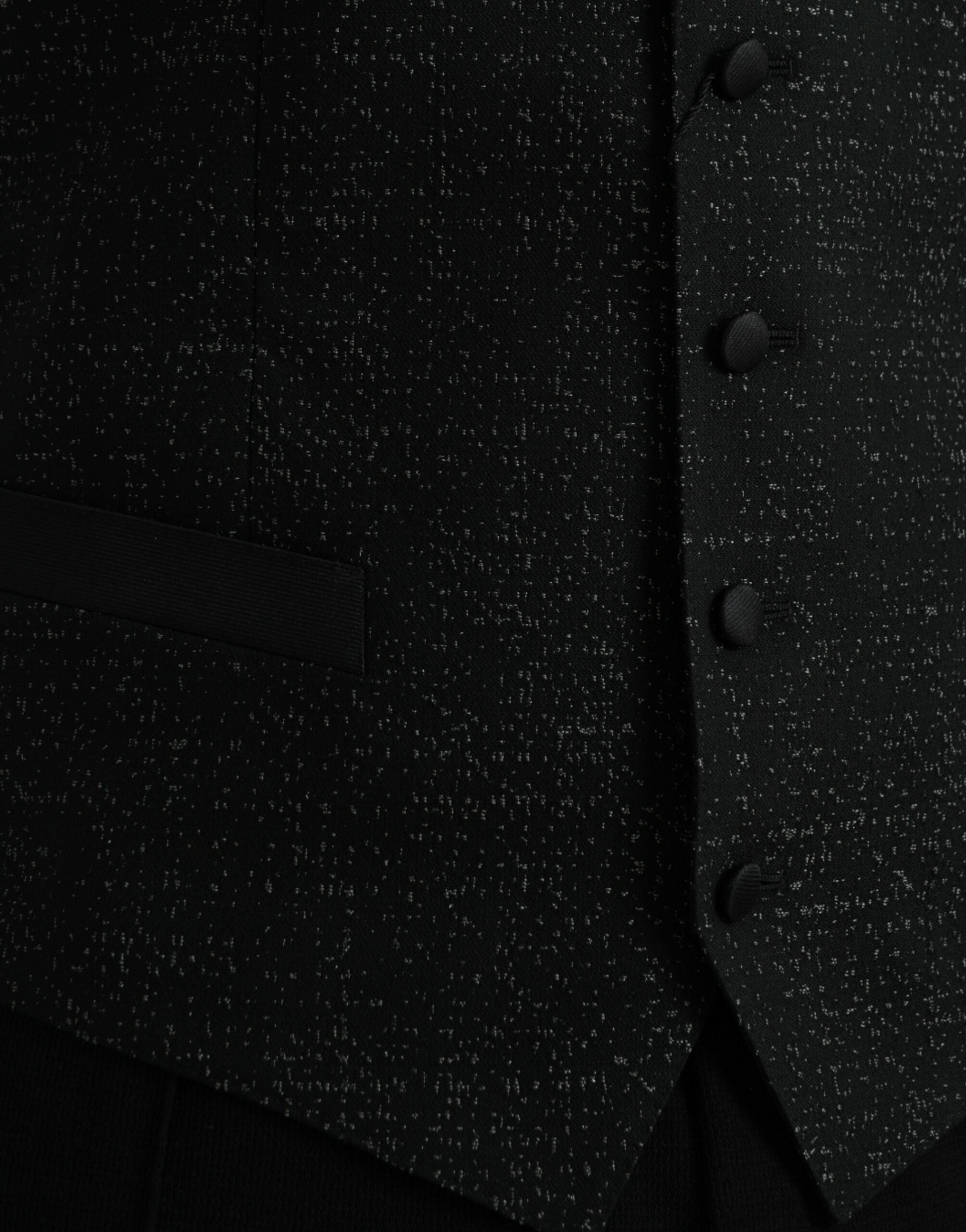 Dolce &amp; Gabbana Schwarz Braun Seidenweste Kleid Formale Weste