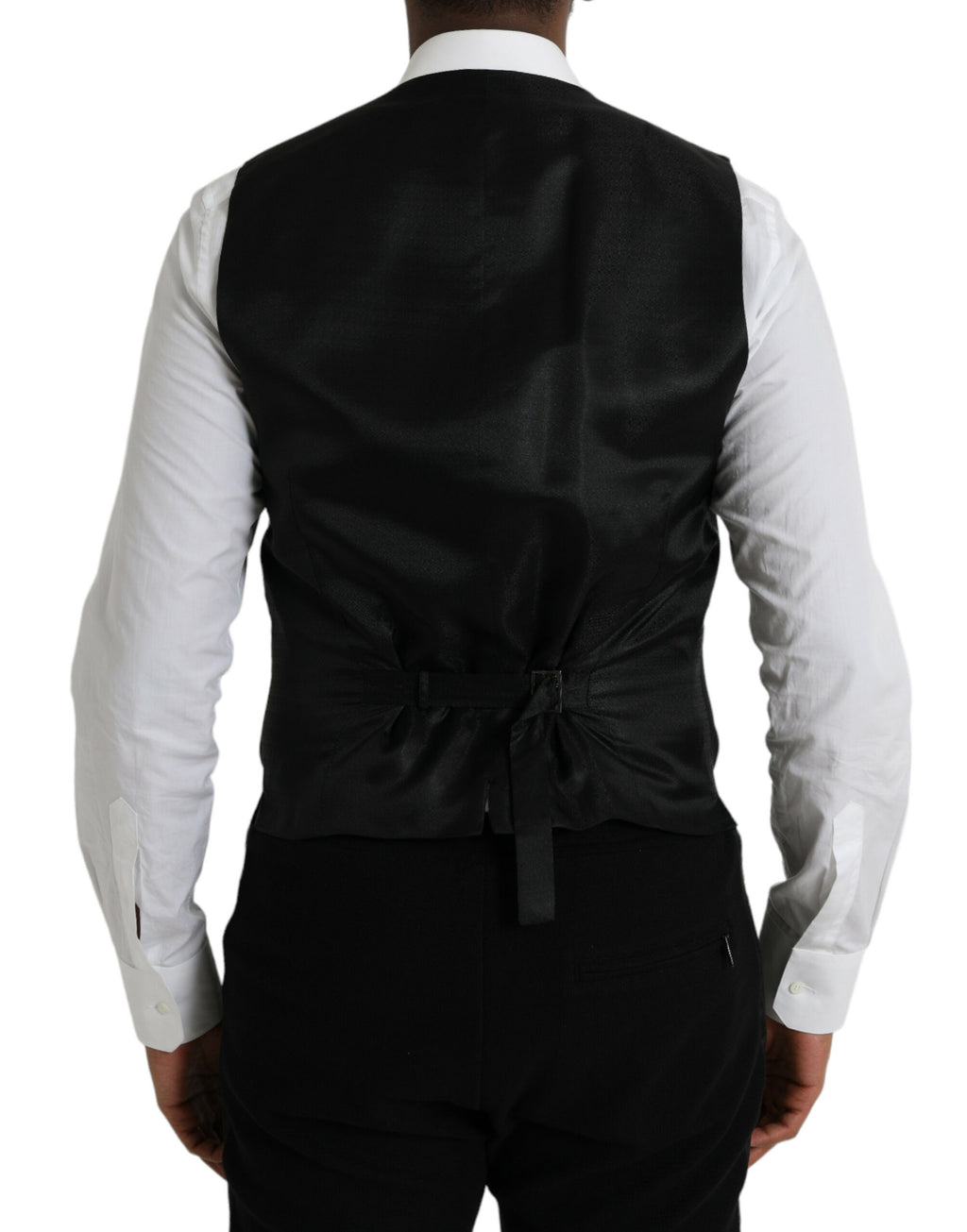 Dolce &amp; Gabbana Schwarze Wollweste, formelle Weste