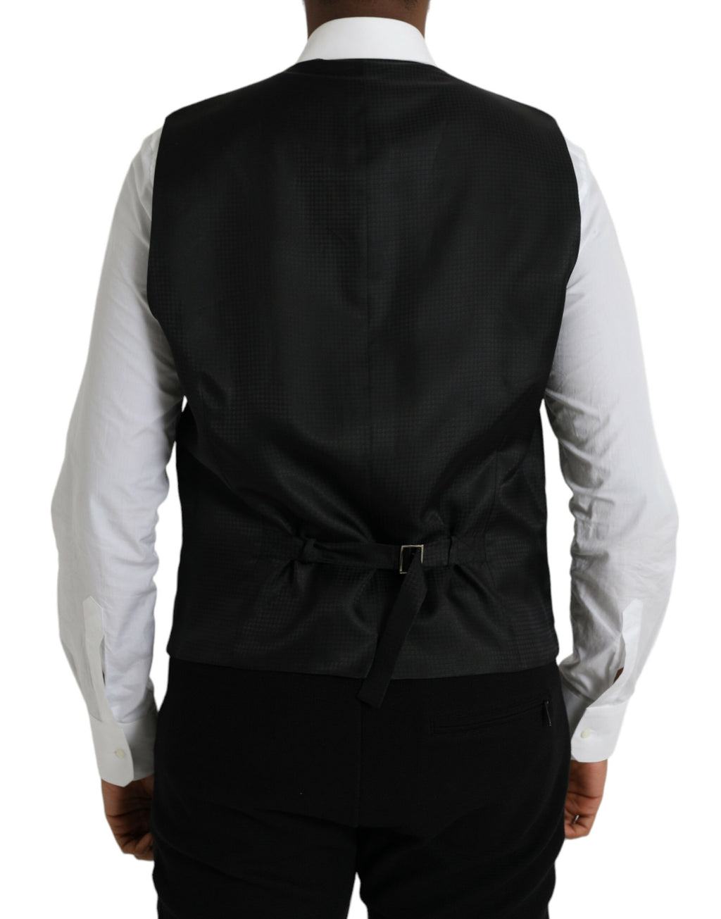 Dolce &amp; Gabbana Schwarze Wollweste, formelle Weste