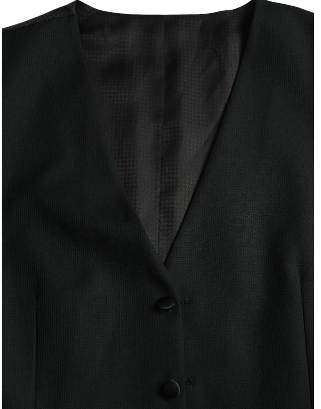 Dolce &amp; Gabbana Schwarze Wollweste, formelle Weste