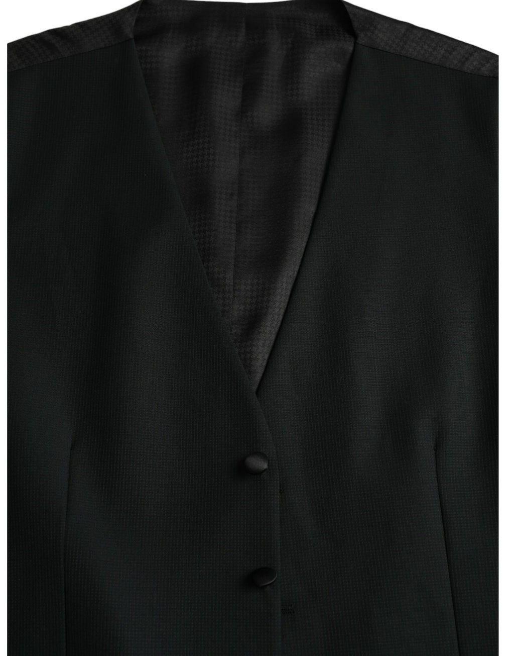 Dolce &amp; Gabbana Schwarze Wollweste, formelle Weste