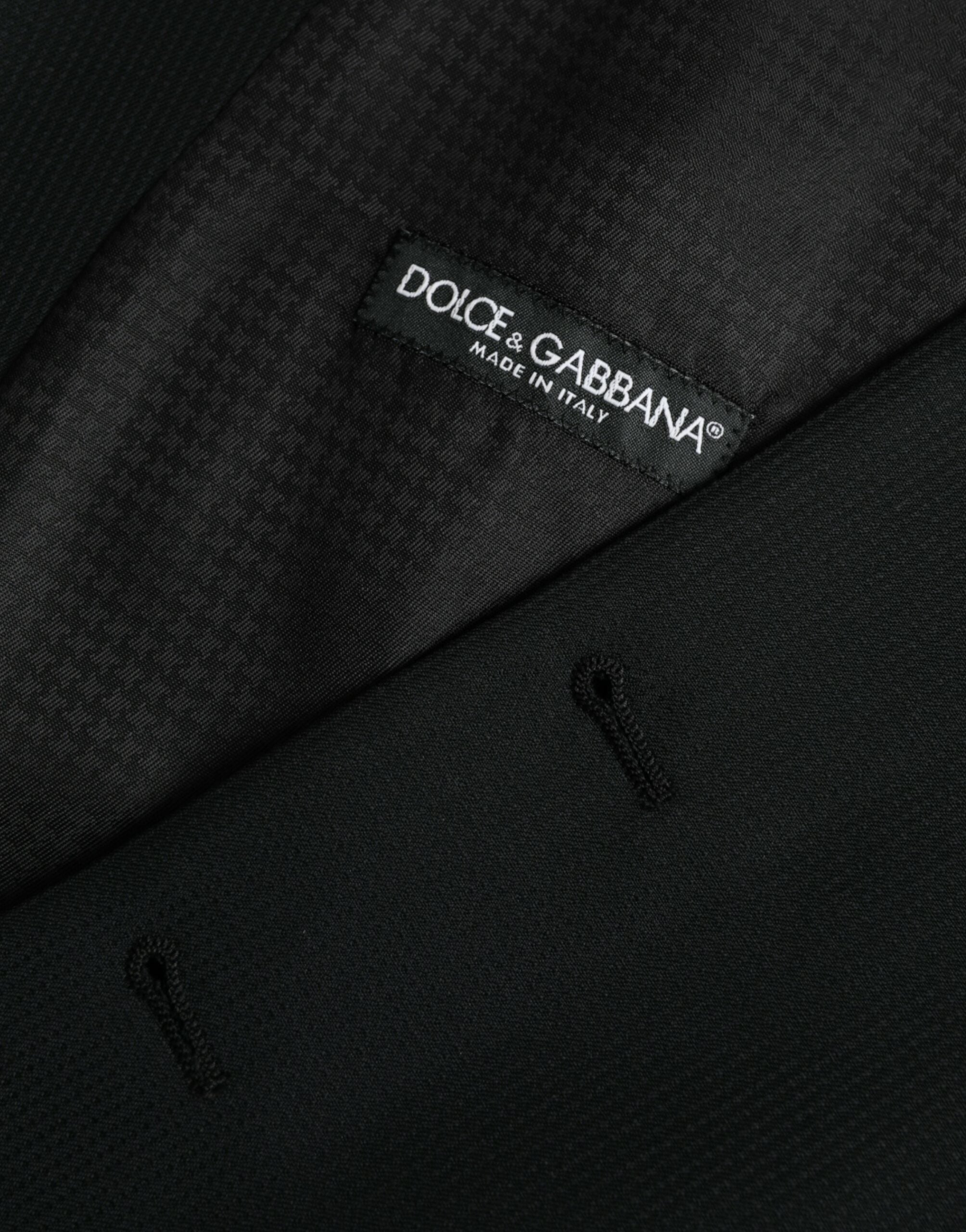 Dolce &amp; Gabbana Schwarze Wollweste, formelle Weste