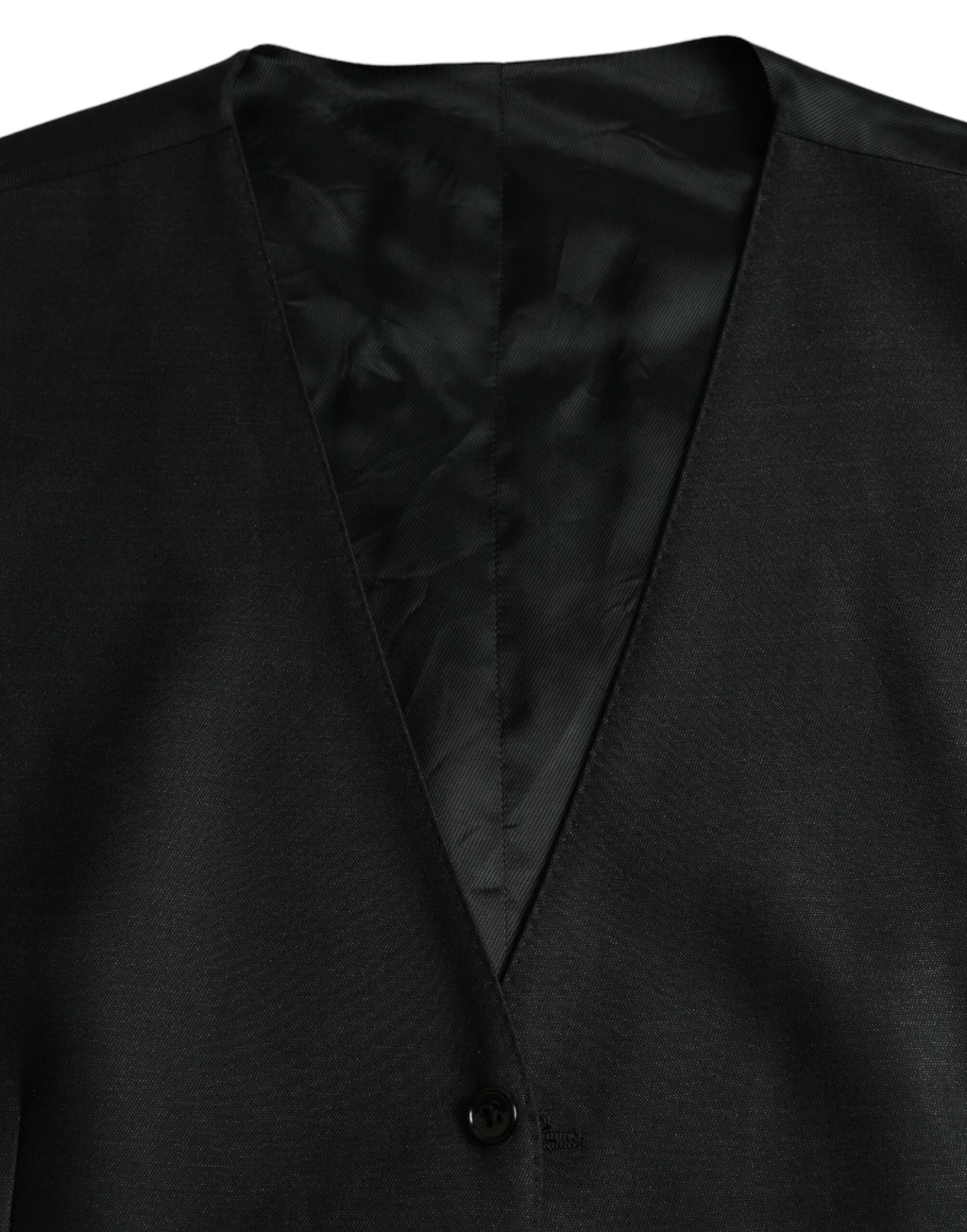 Dolce &amp; Gabbana Schwarze Wollweste, formelle Weste