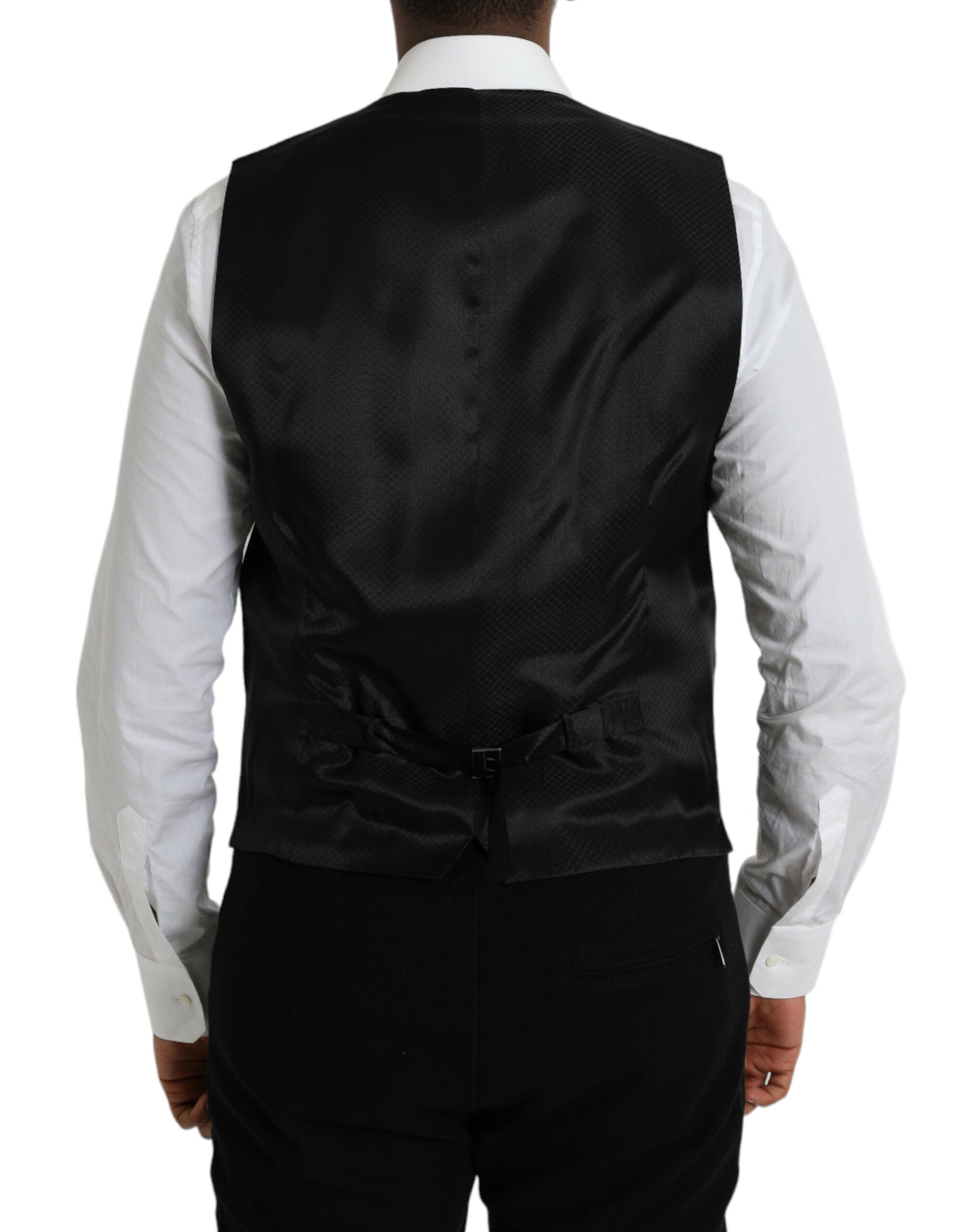 Dolce &amp; Gabbana Braune Wollweste, formelle Weste