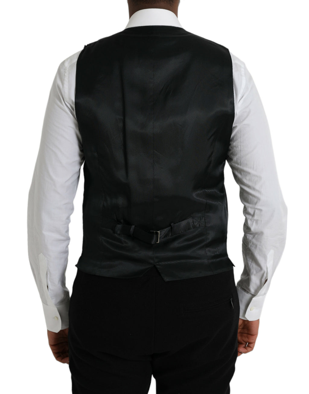 Dolce &amp; Gabbana Schwarze Weste aus Baumwolle, formelle Weste