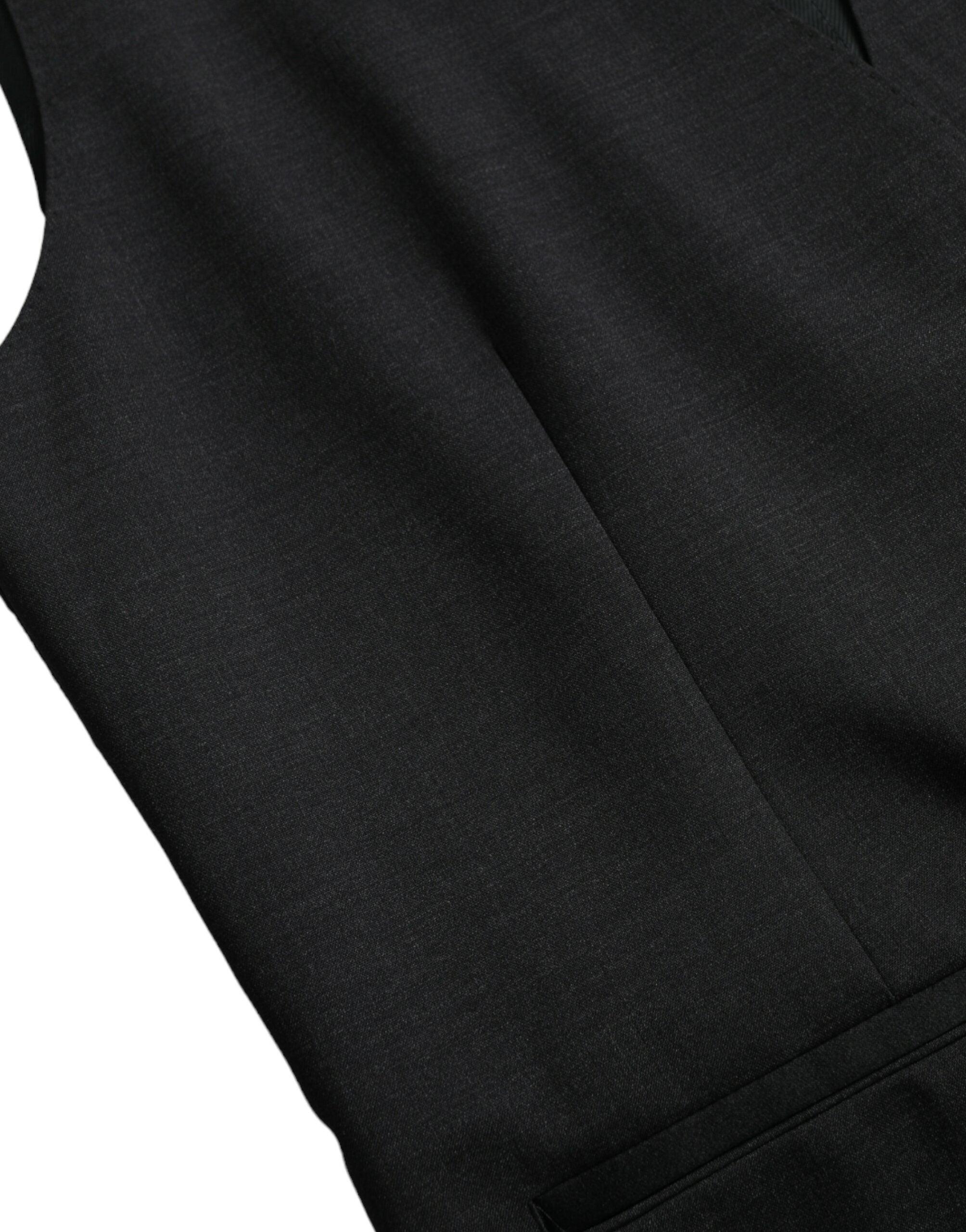 Dolce &amp; Gabbana Schwarze Weste aus Baumwolle, formelle Weste