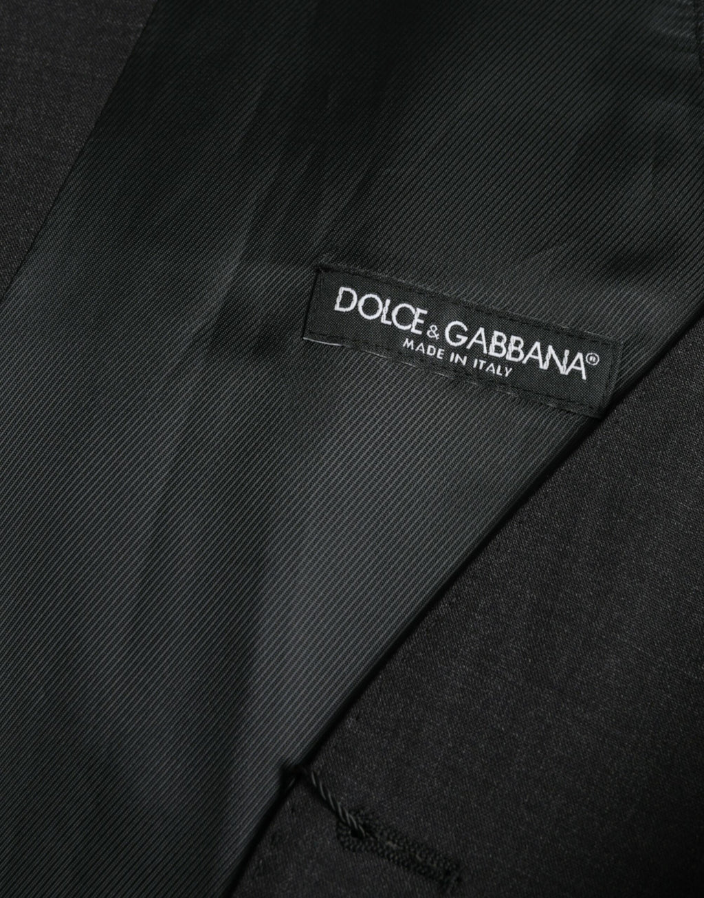 Dolce &amp; Gabbana Schwarze Weste aus Baumwolle, formelle Weste