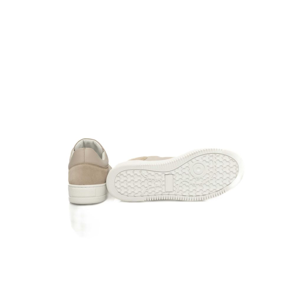 Cerruti 1881 Beige Cowhide Women Sneaker