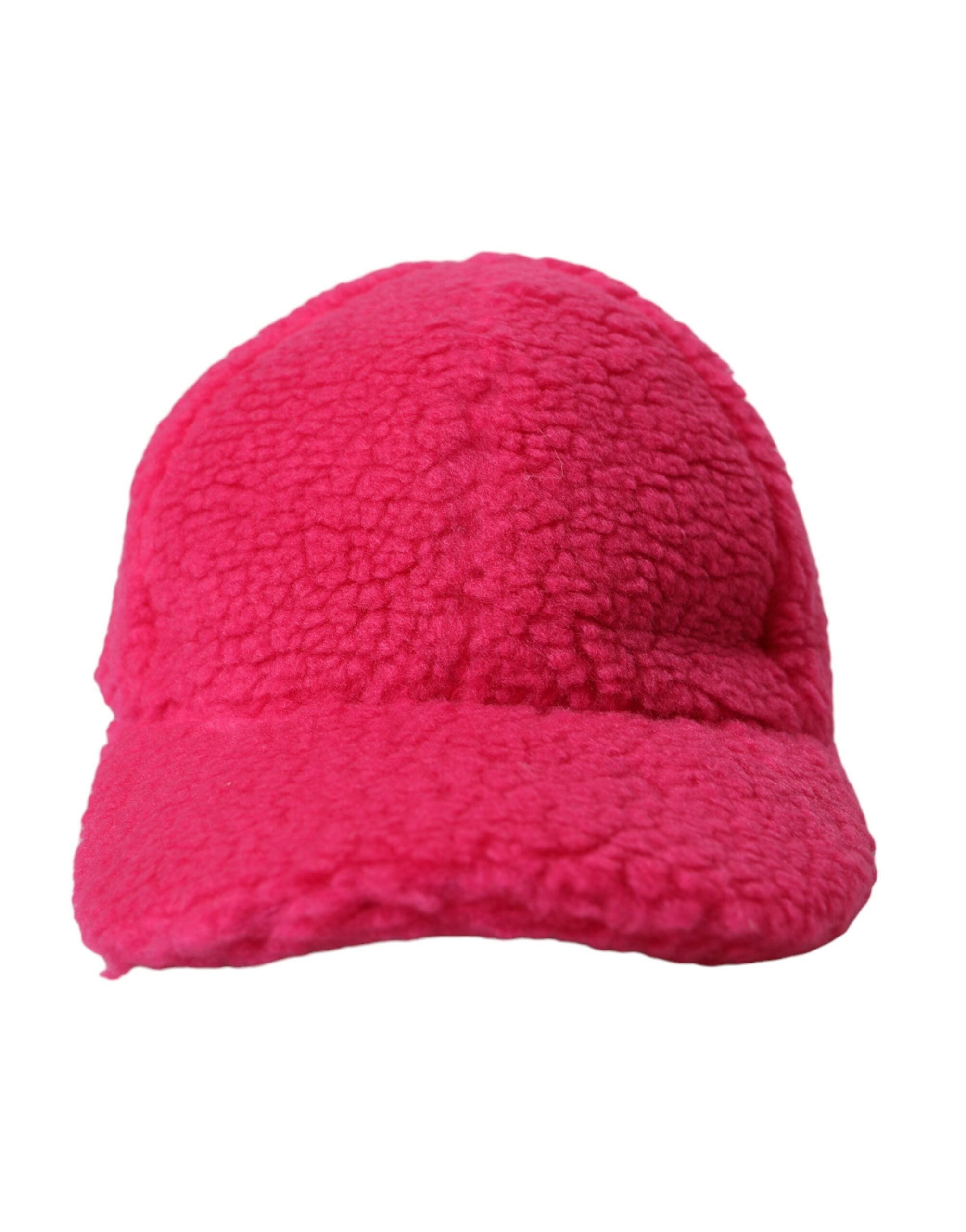 Dolce &amp; Gabbana – Baseballmütze aus Fleece-Plüsch, Rosa, Herren
