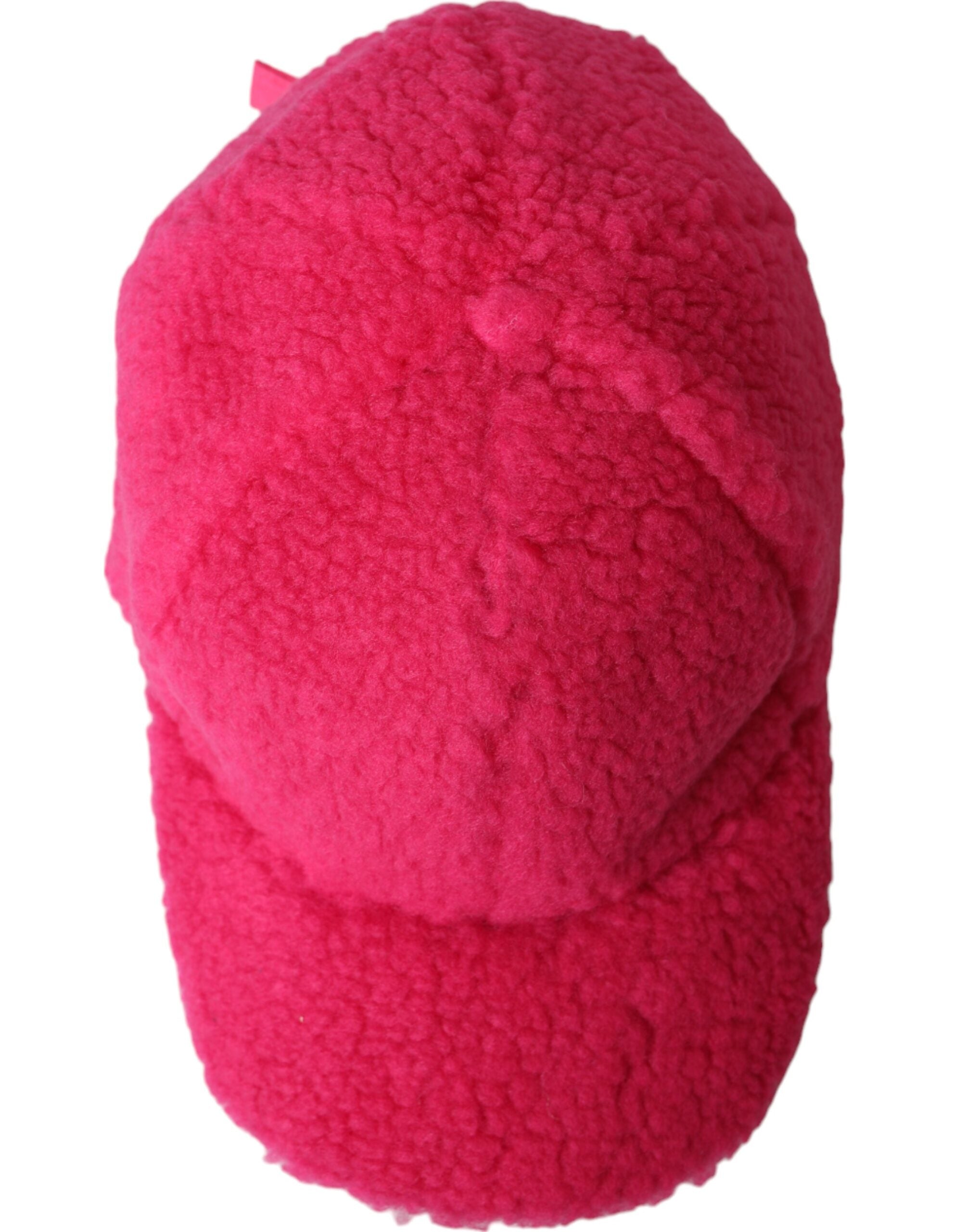 Dolce &amp; Gabbana – Baseballmütze aus Fleece-Plüsch, Rosa, Herren