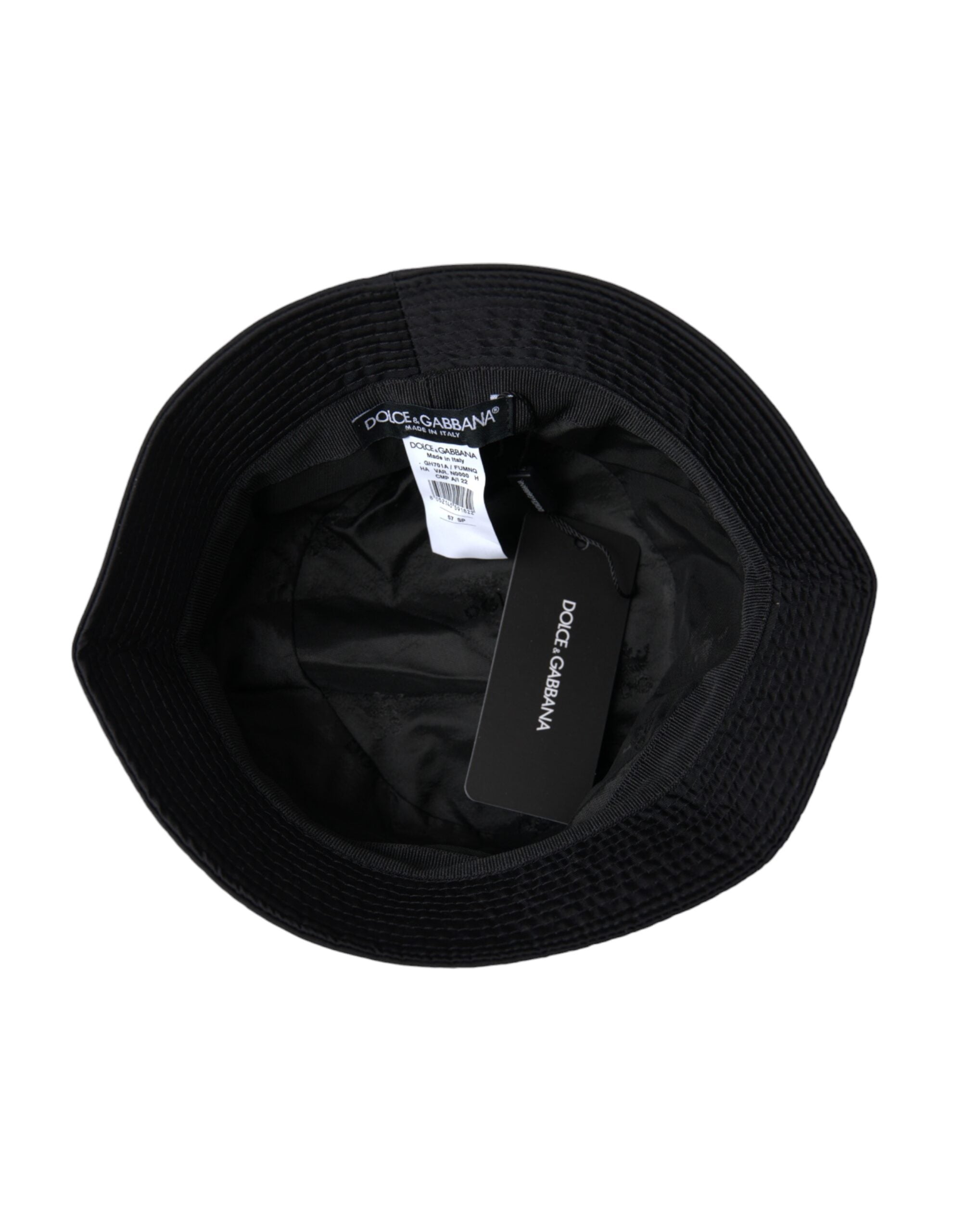 Dolce &amp; Gabbana – Fischerhut mit breiter Krempe, Schwarz, Herren
