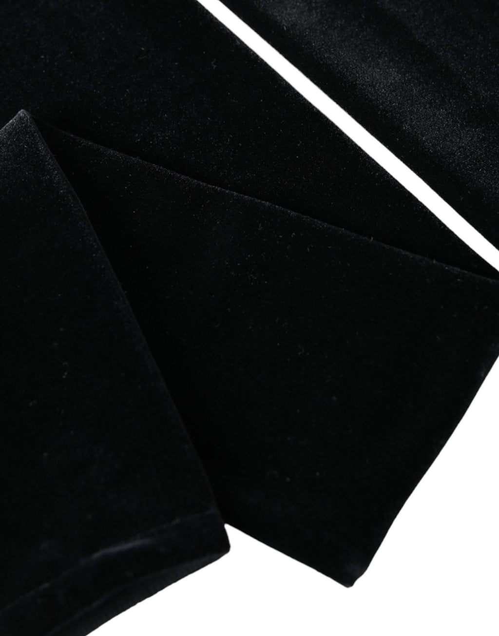 Dolce &amp; Gabbana – Lange, fingerlose Handschuhe aus schwarzem Nylon mit Ellenbogenschutz