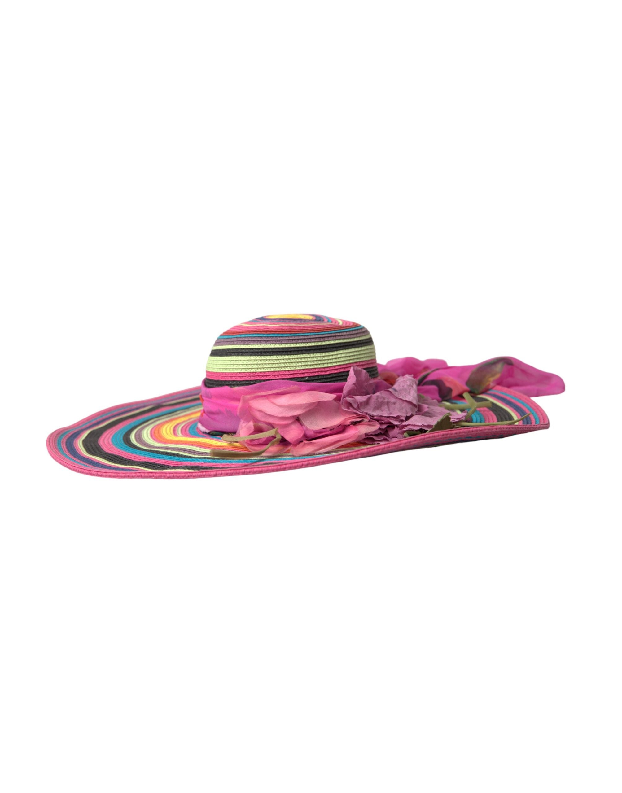 Dolce &amp; Gabbana – Mehrfarbiger Fantasy-Schlapphut mit breiter Krempe