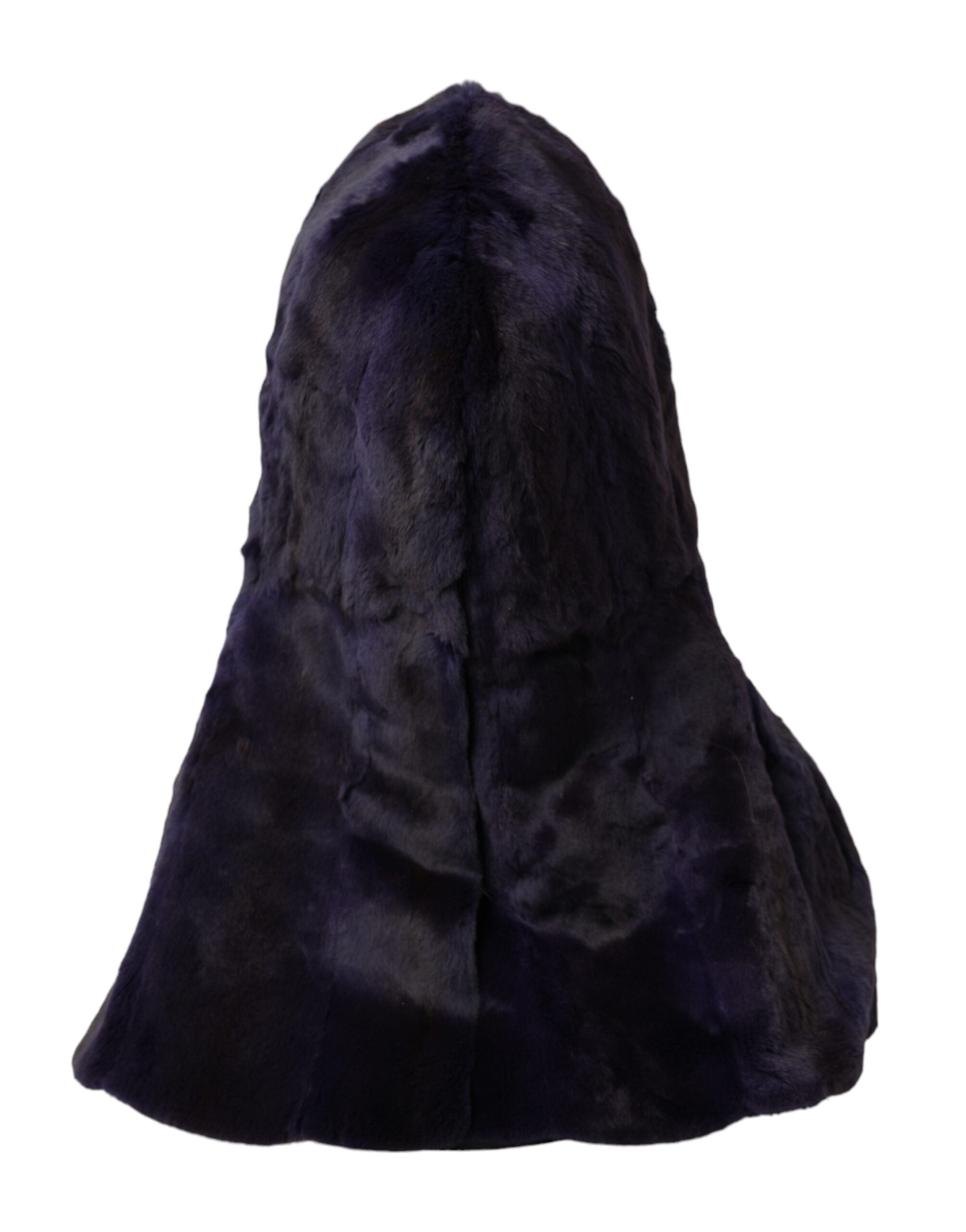 Dolce &amp; Gabbana – Schwarze Wickelmütze aus Wieselfell