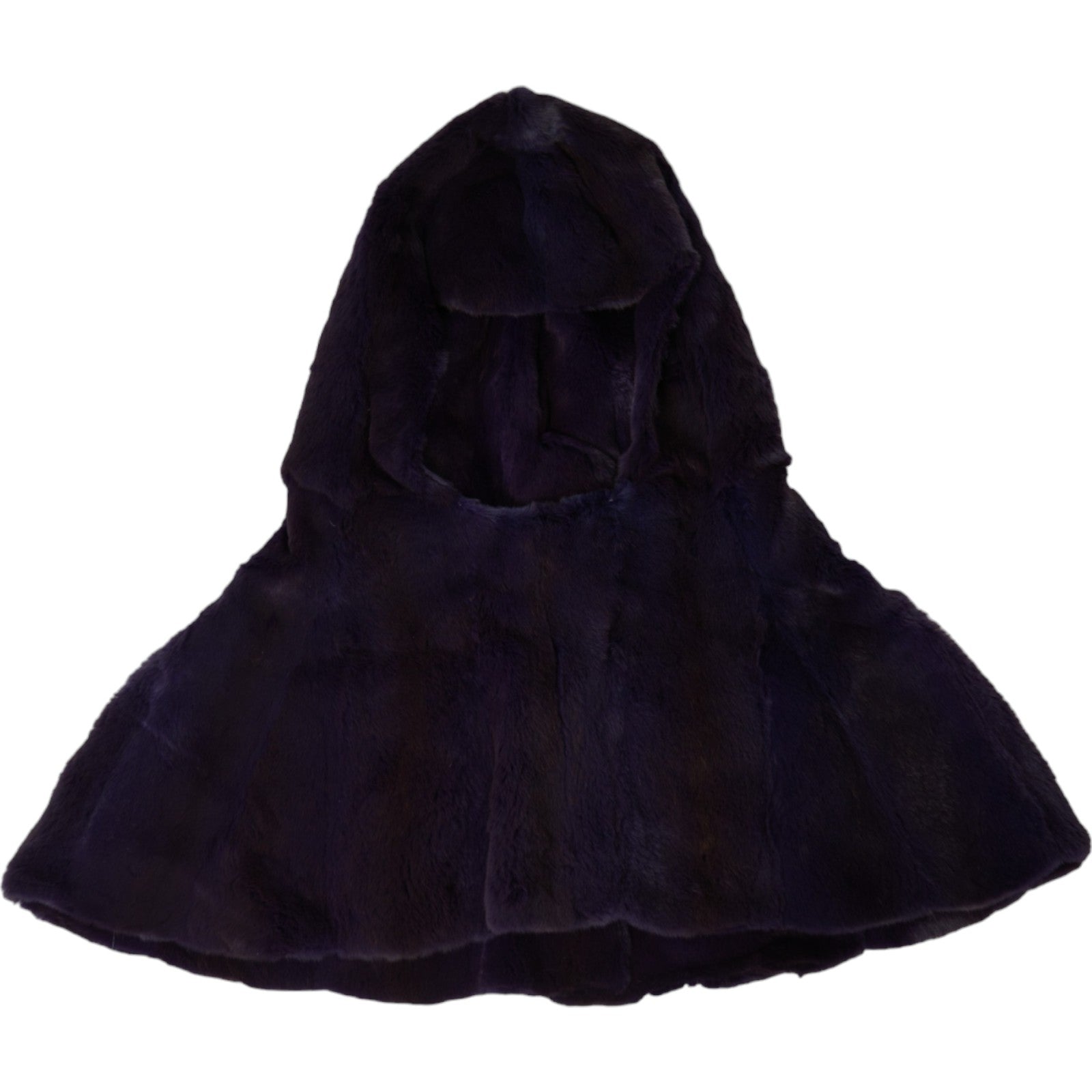 Dolce &amp; Gabbana – Schwarze Wickelmütze aus Wieselfell