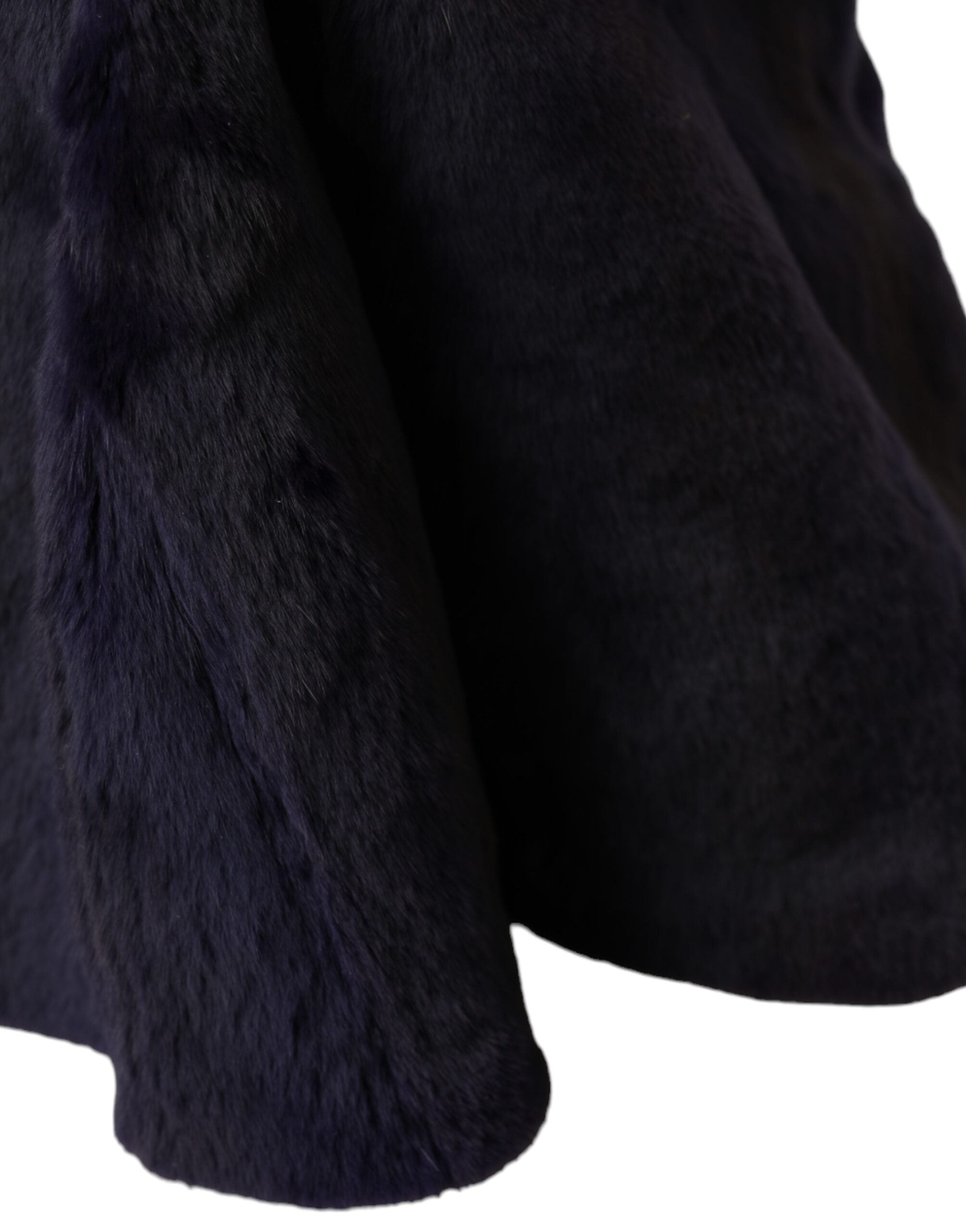 Dolce &amp; Gabbana – Schwarze Wickelmütze aus Wieselfell