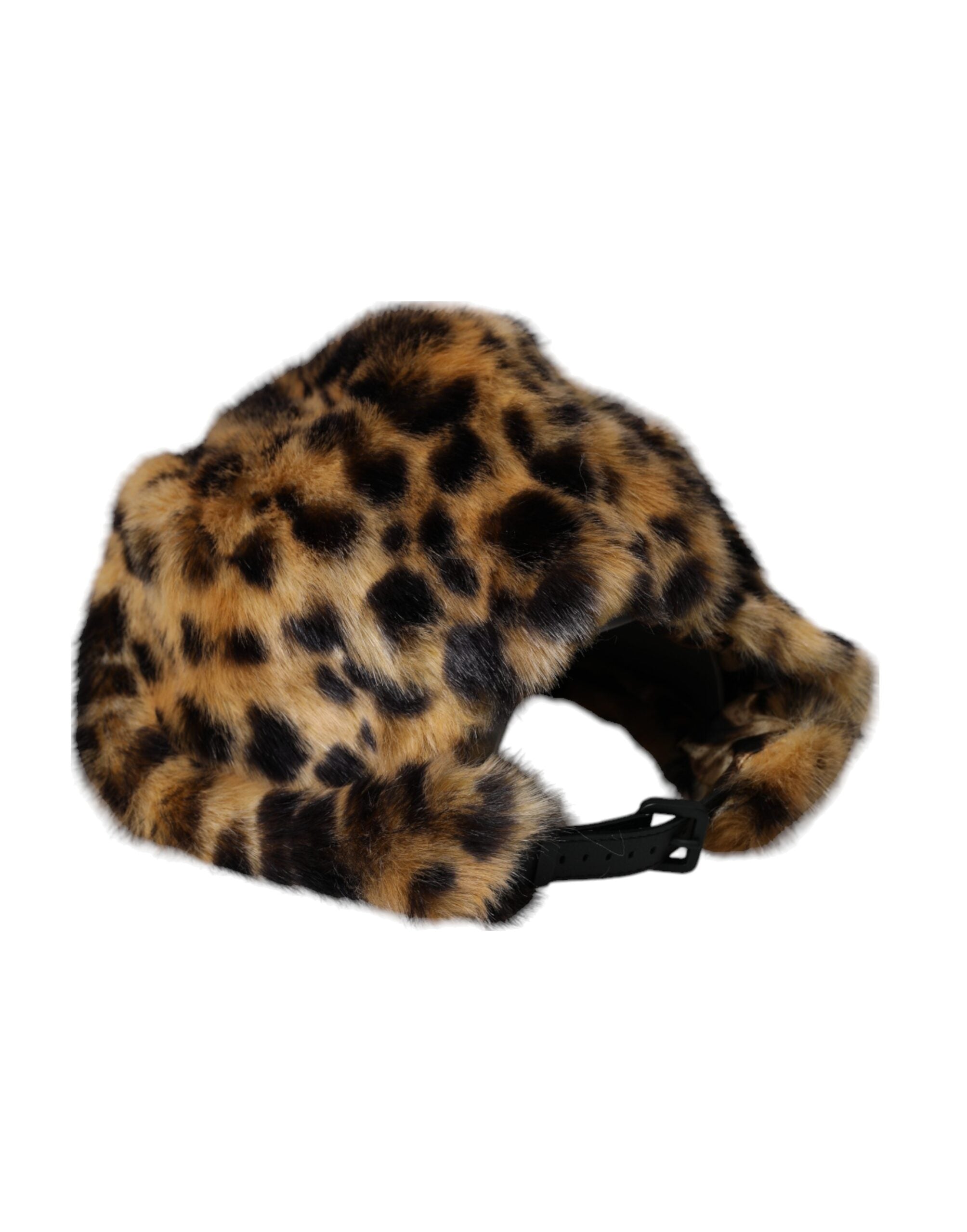 Dolce &amp; Gabbana Brauner Leopardenfell-Bucket-Hut für Damen
