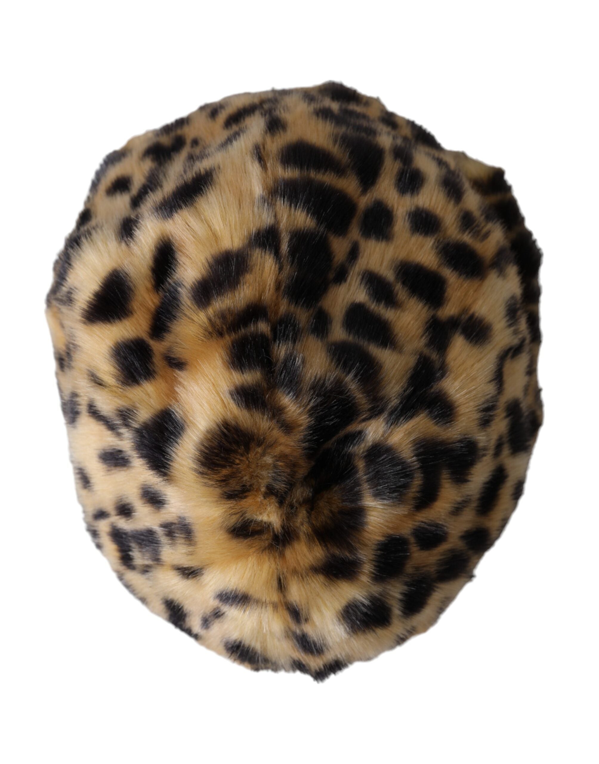 Dolce &amp; Gabbana Brauner Leopardenfell-Bucket-Hut für Damen