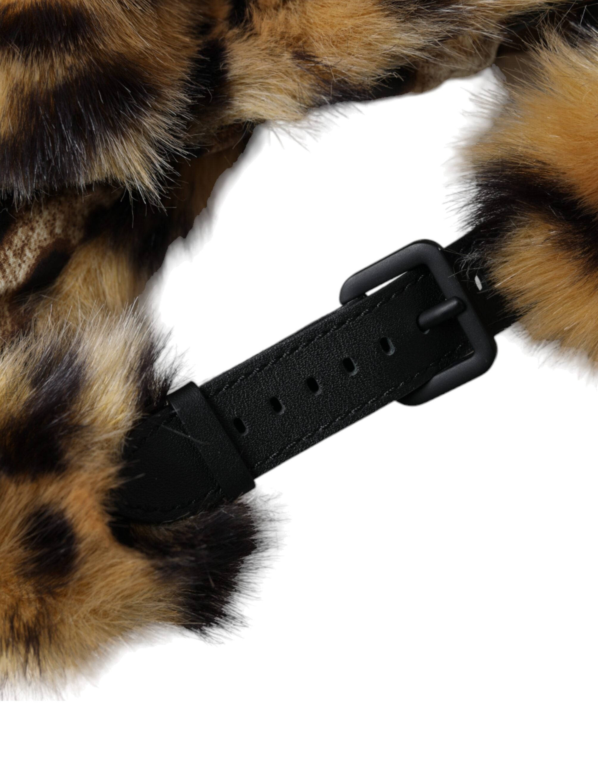 Dolce &amp; Gabbana Brauner Leopardenfell-Bucket-Hut für Damen
