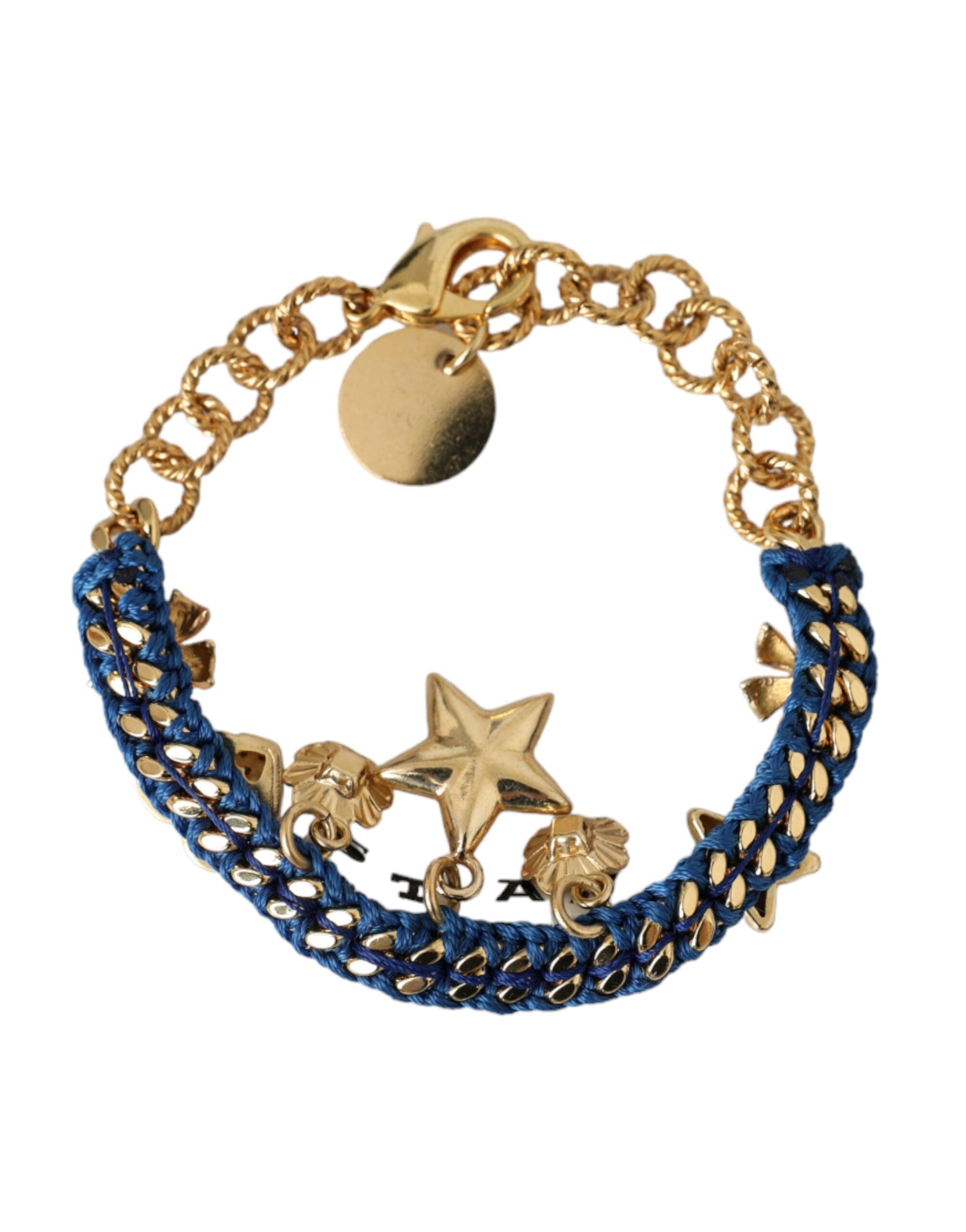 Dolce &amp; Gabbana – Goldfarbenes, modisches Kettenarmband aus Messing mit Stern