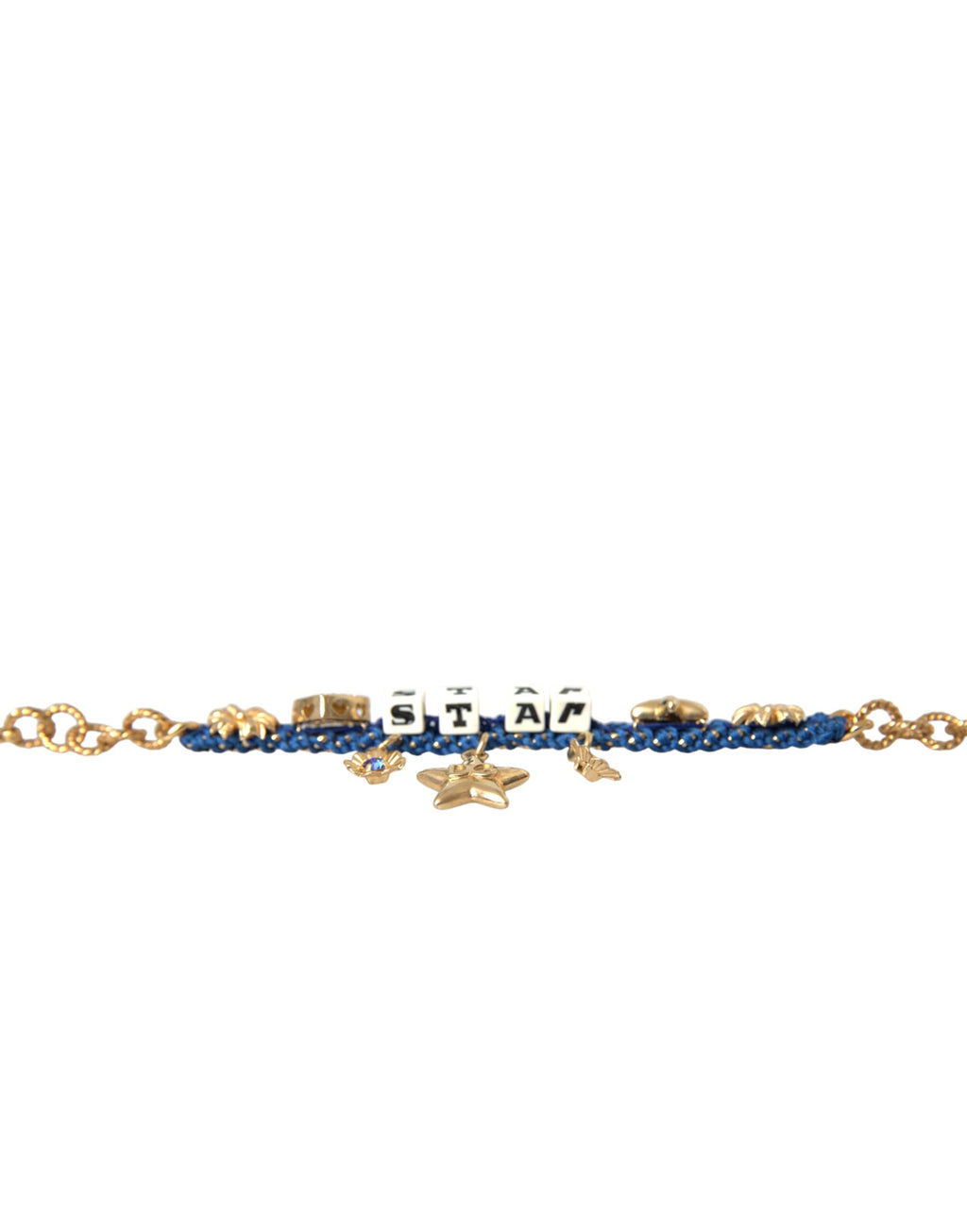 Dolce &amp; Gabbana – Goldfarbenes, modisches Kettenarmband aus Messing mit Stern